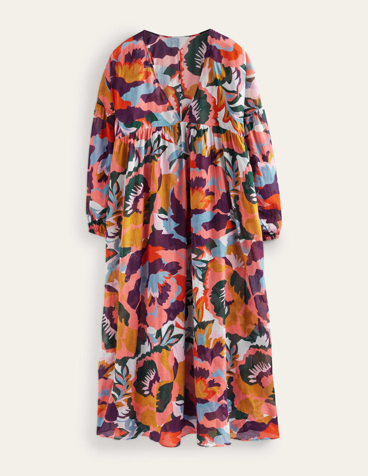 Sarah Maxi Kaftan Dress-Multi, Abstract Rose - Image 6