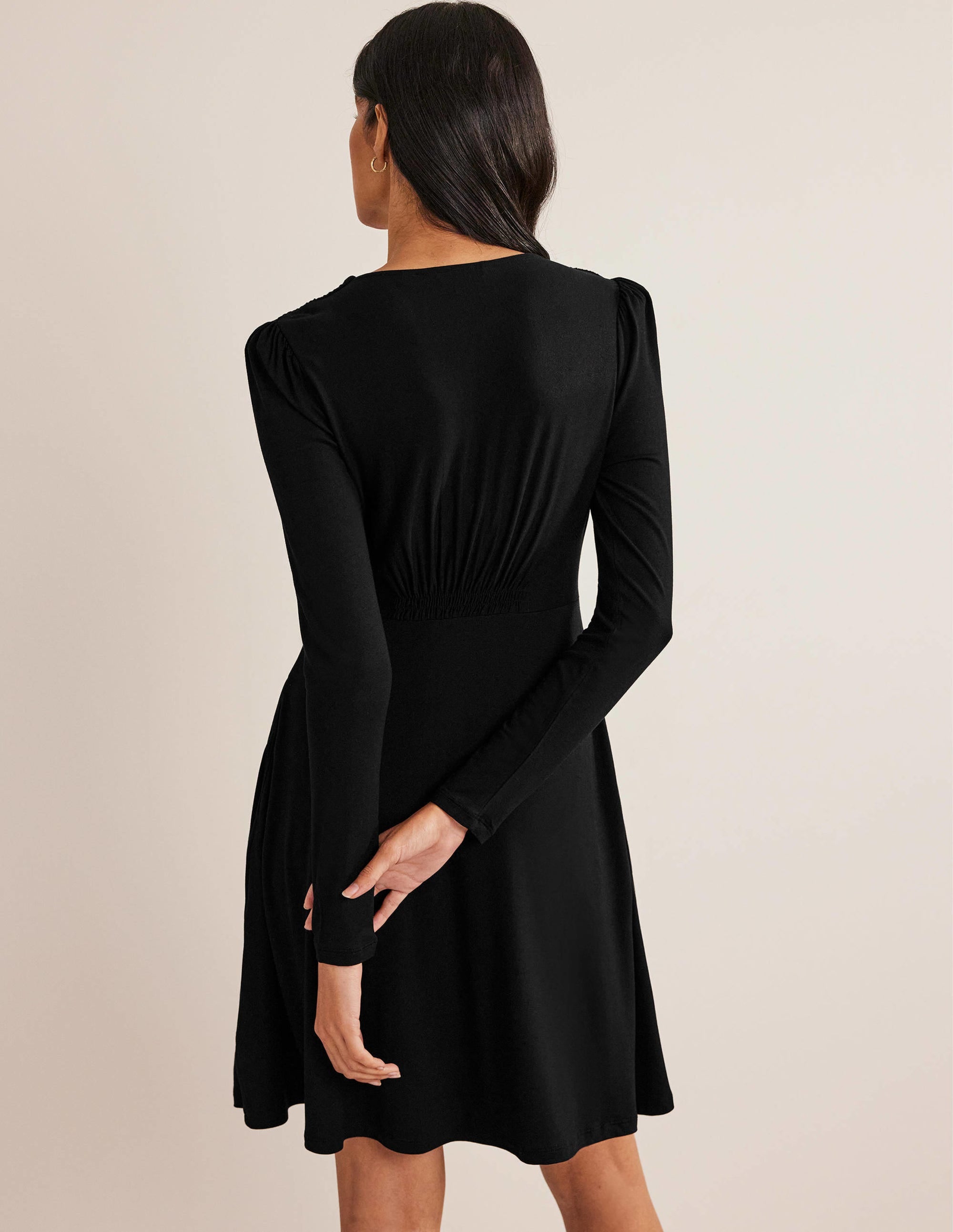 Jersey-Minikleid-Schwarz - Image 3