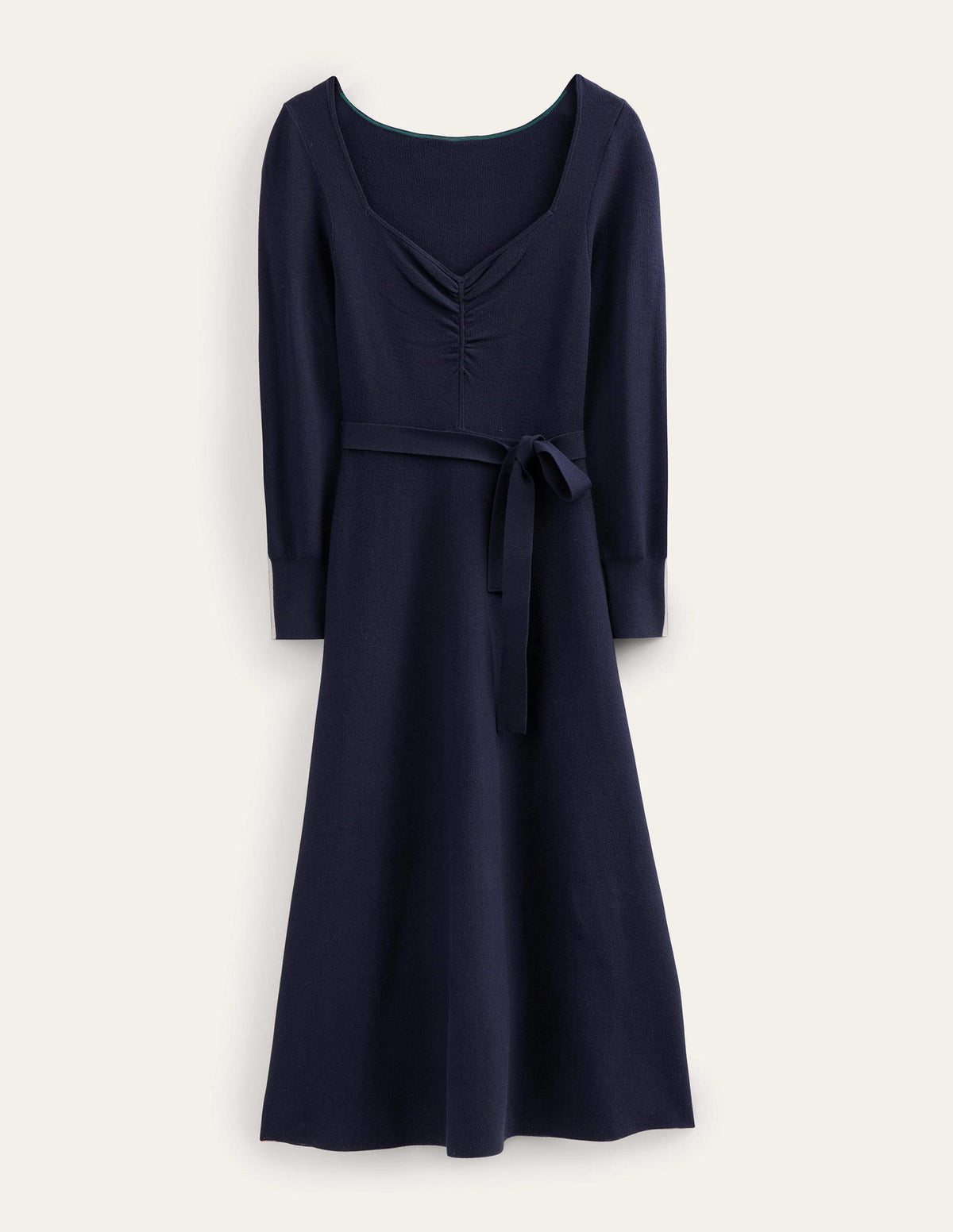 Midikleid mit Herzausschnitt-Marineblau - Image 5