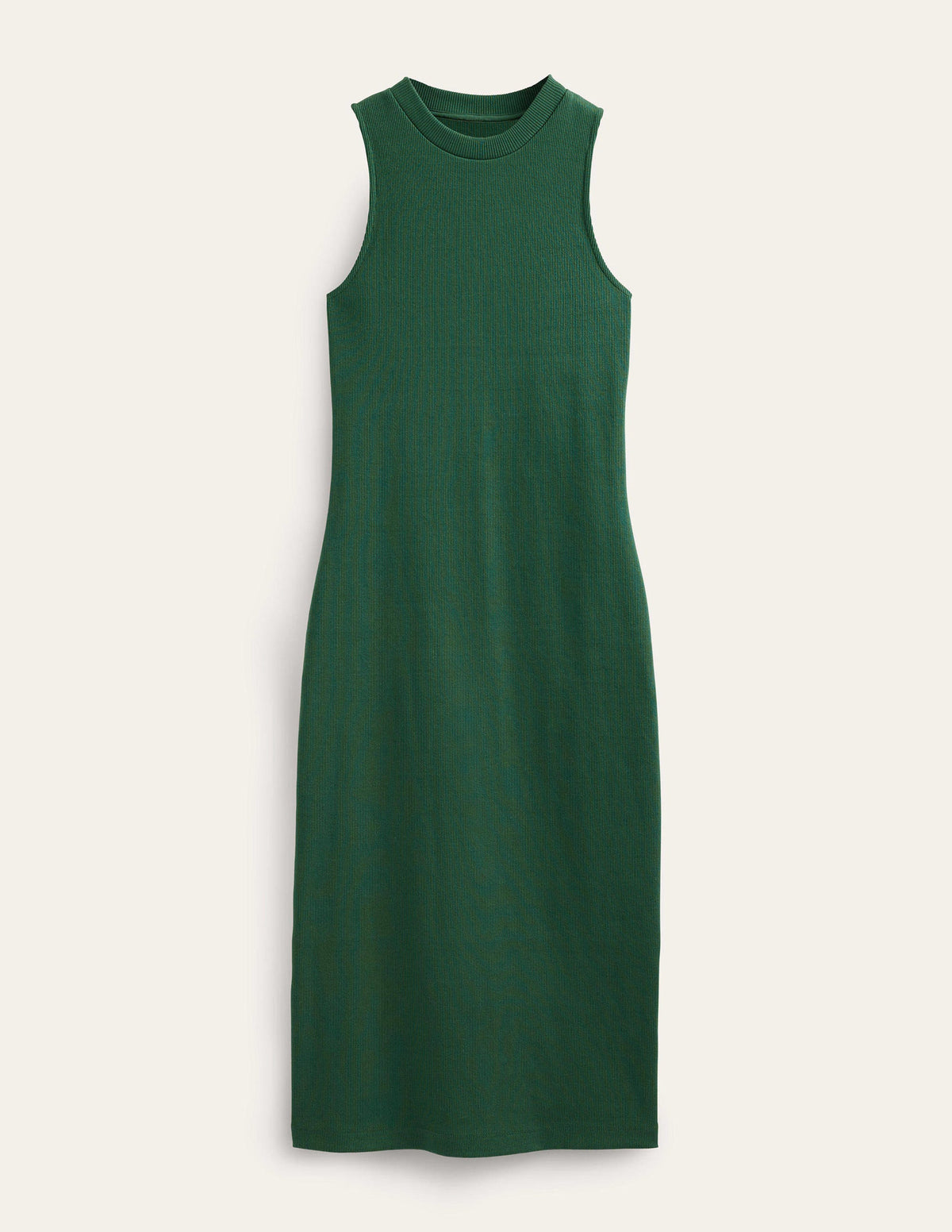 Robe midi en jersey côtelé à dos nageur-Vert trekking - Image 5