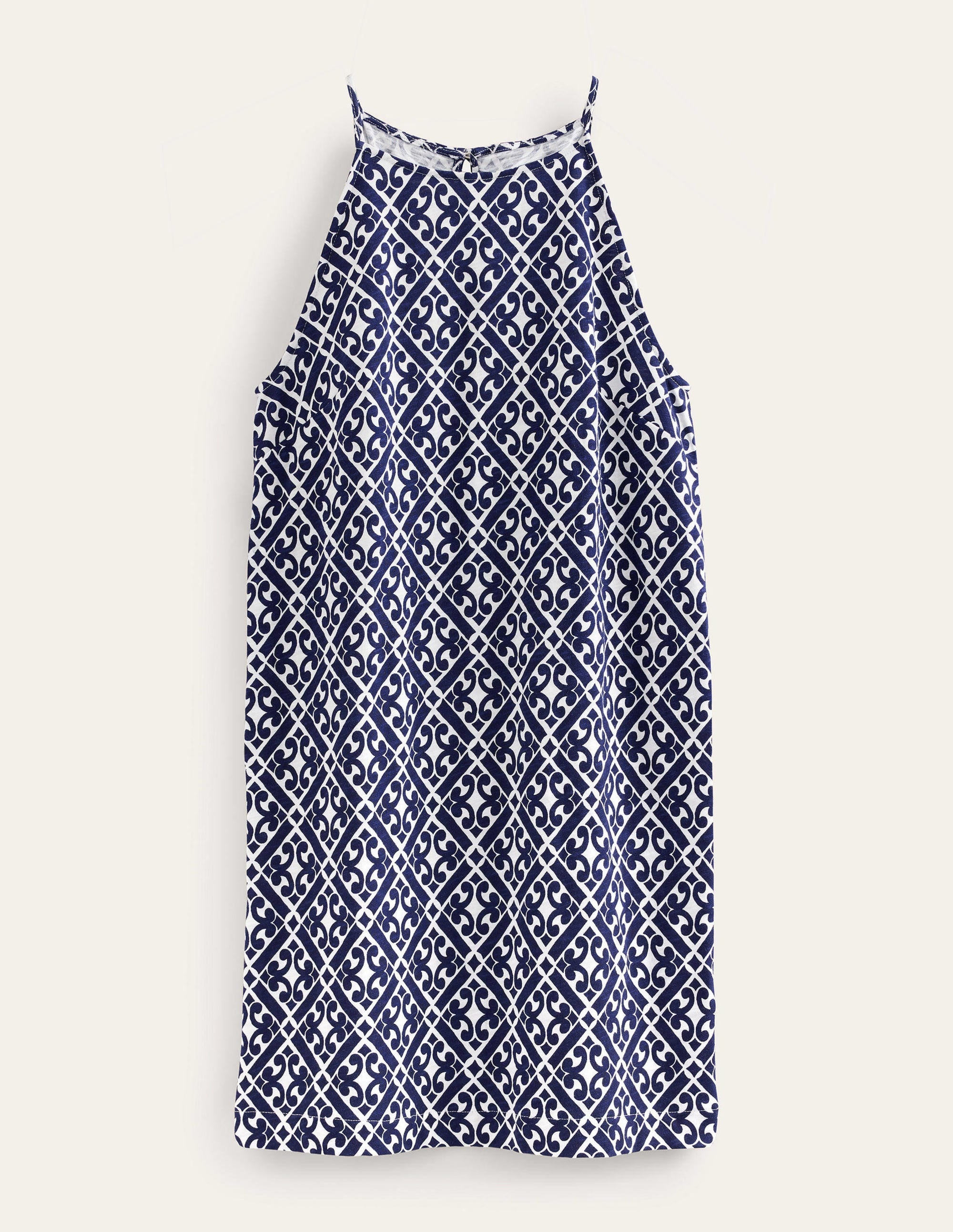 Mini-robe en jersey à dos nageur-Bleu de Prusse, motif Tranquil Geo - Image 8