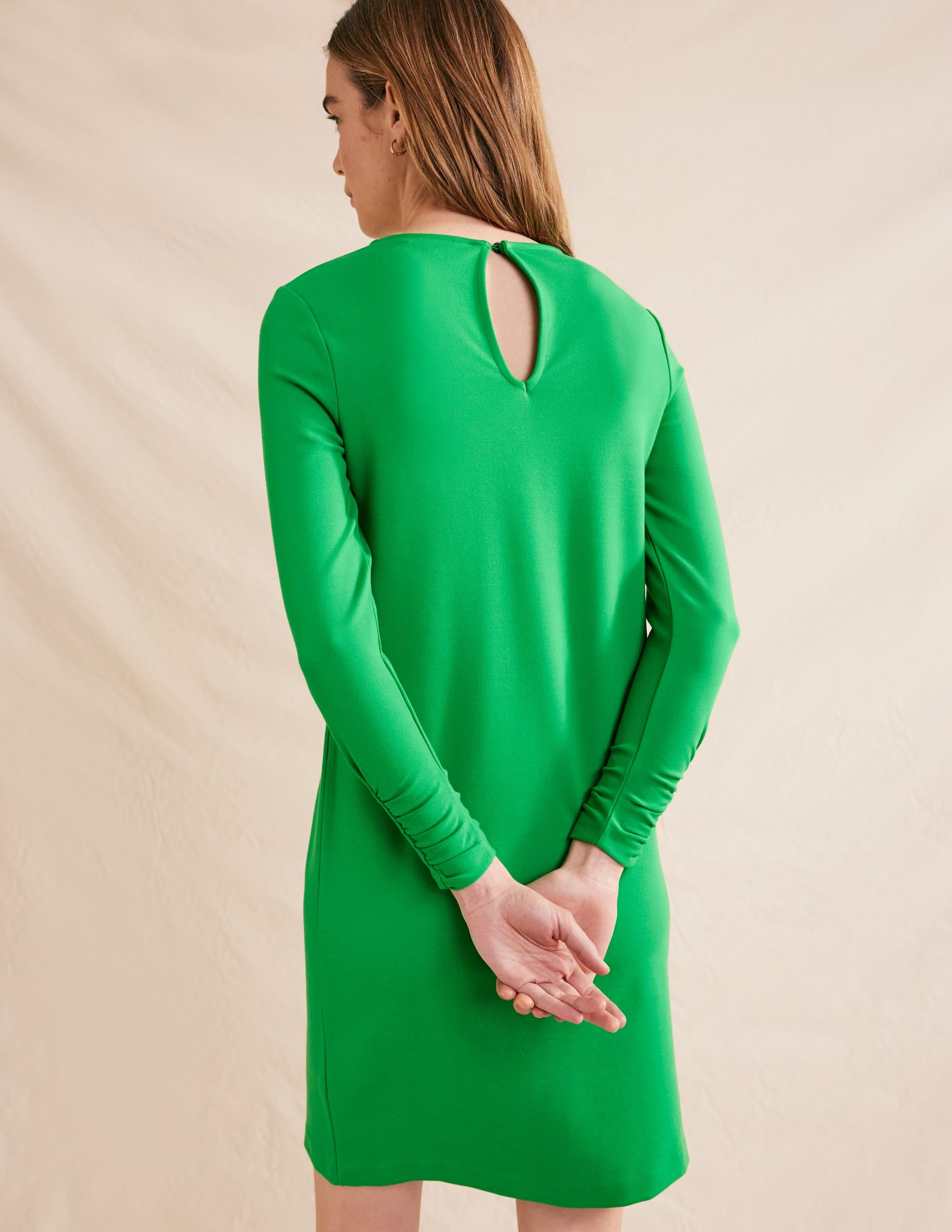 Statement-Minikleid aus Jersey-Grün - Image 3