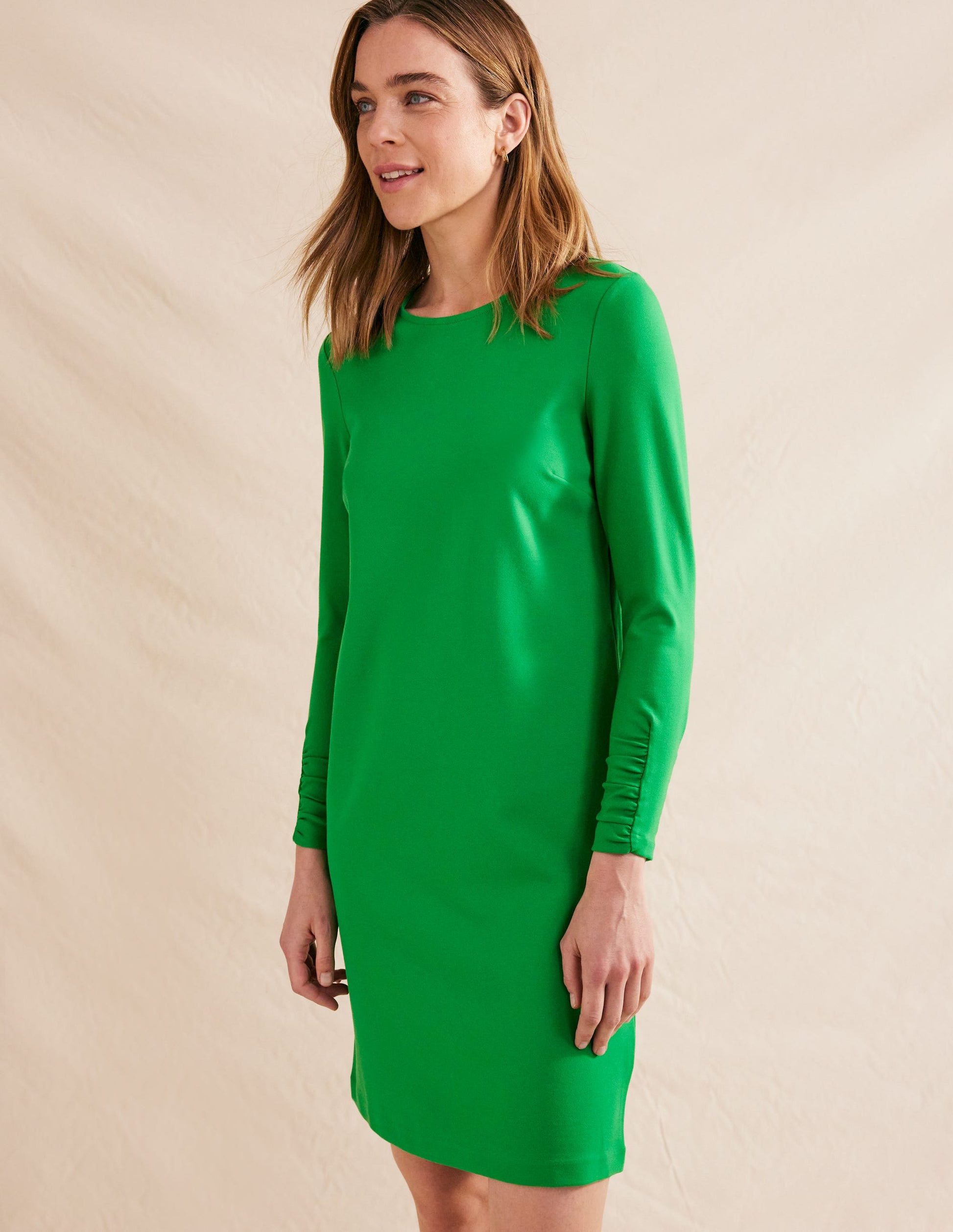 Statement-Minikleid aus Jersey-Grün-4