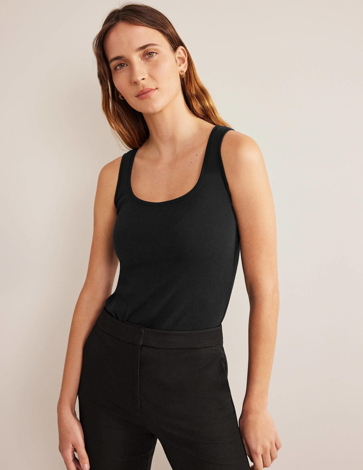 Basic-Trägershirt-Schwarz - Image 4
