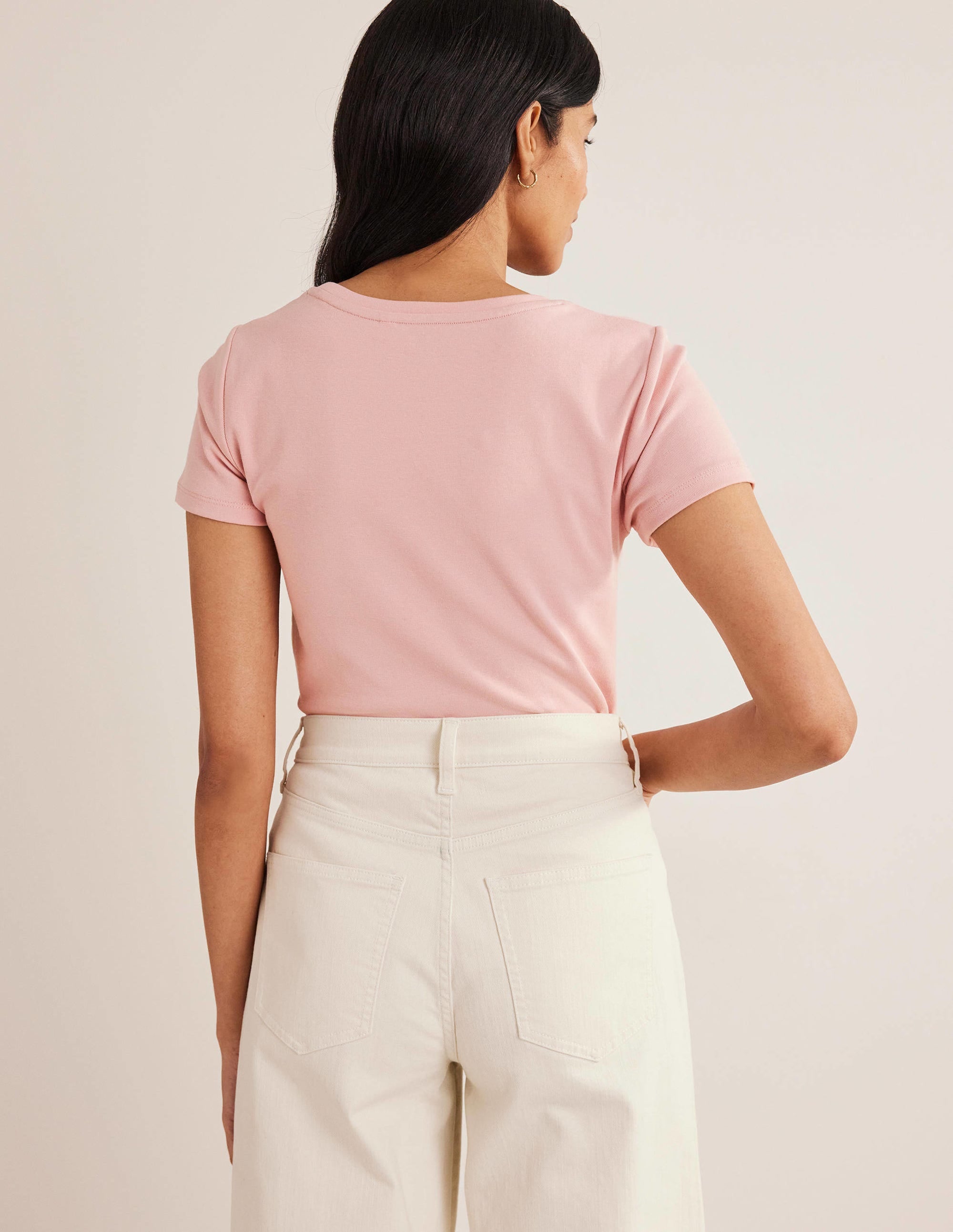 Kurzärmeliges Basic-T-Shirt-Milchshake - Image 3