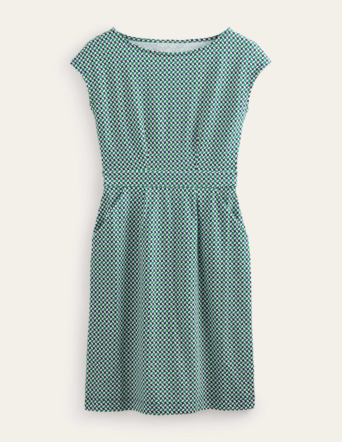 Florrie Jerseykleid-Wiesengrün, Abstract Diamond - Image 10