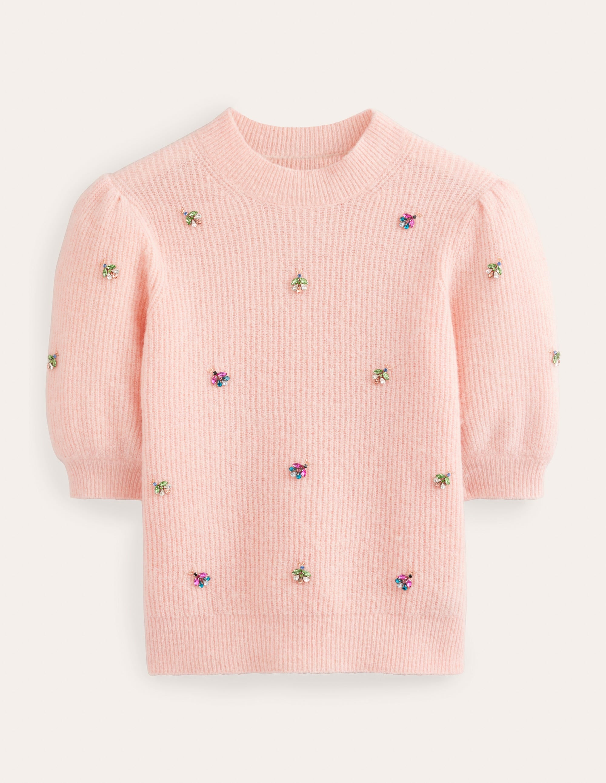 Verziertes flauschiges T-Shirt-Marshmallow - Image 5