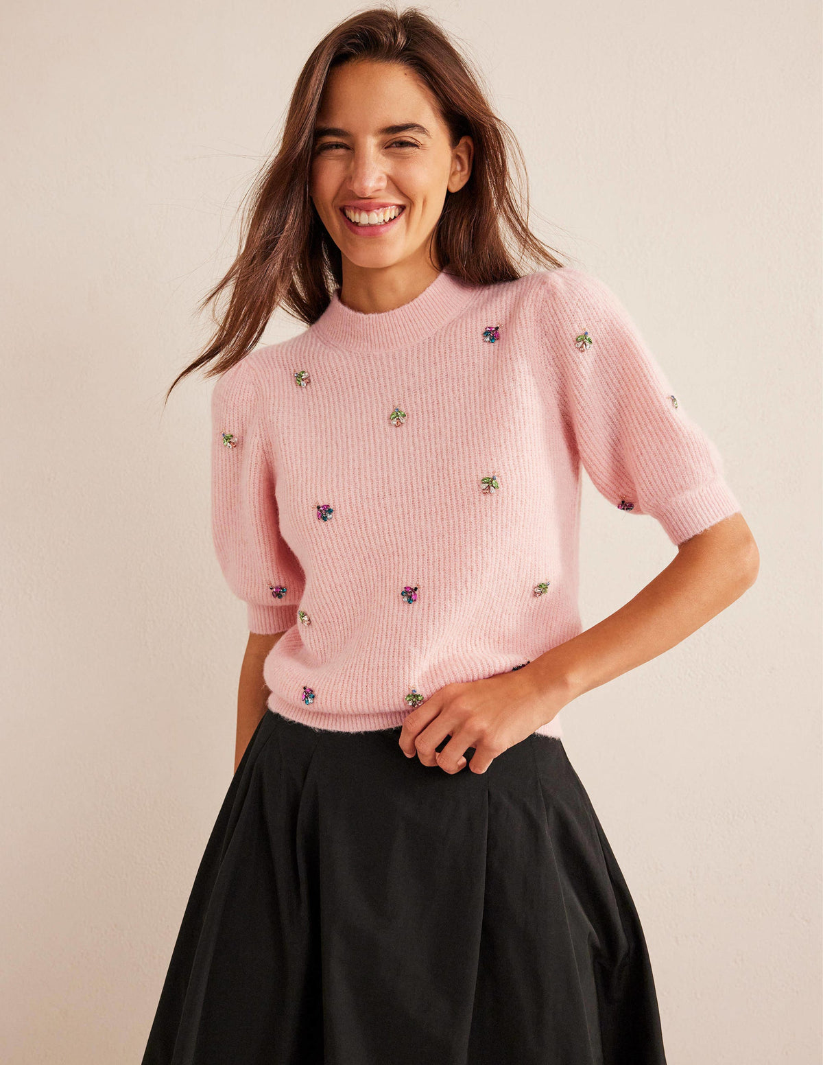 Verziertes flauschiges T-Shirt-Marshmallow-1