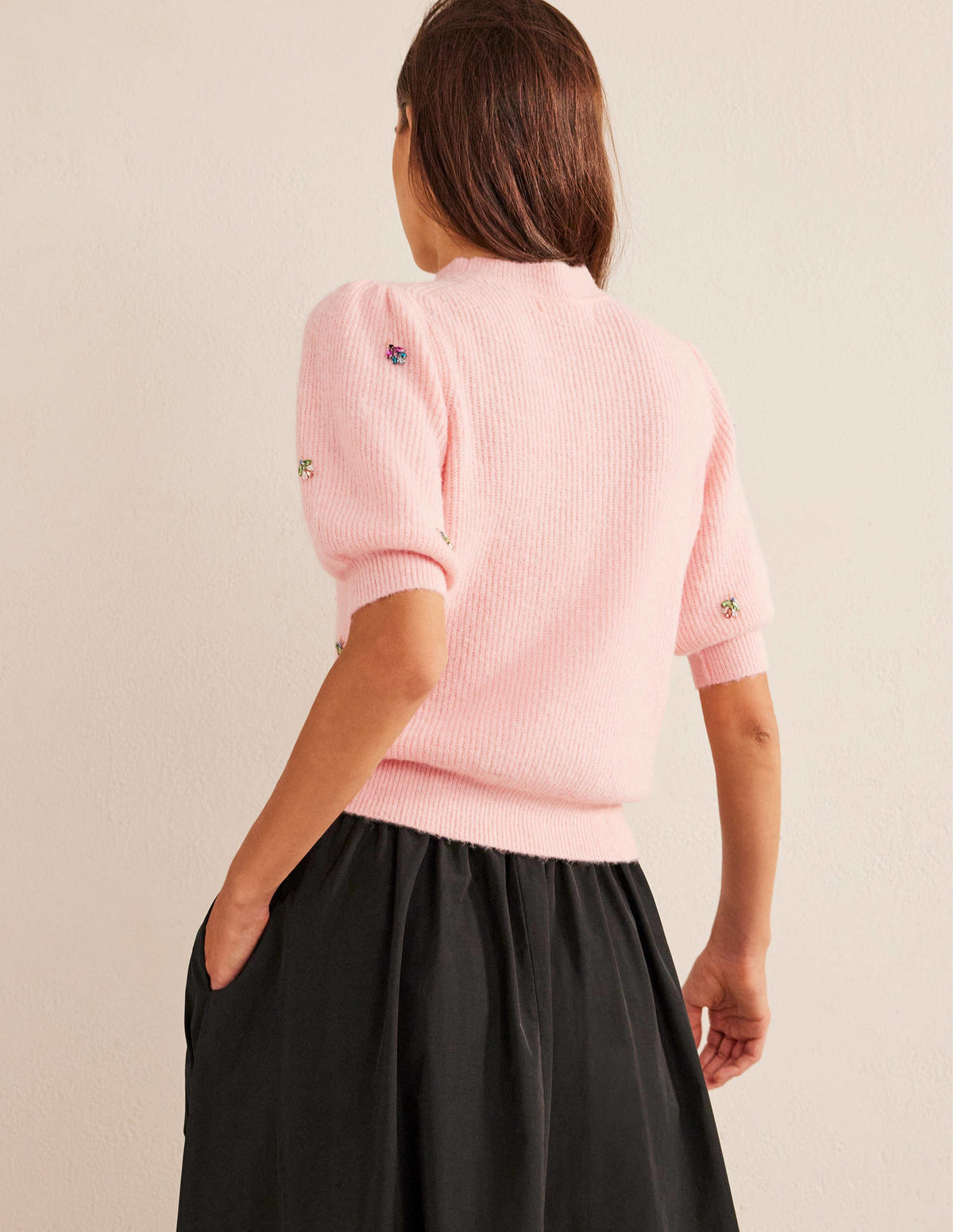 Verziertes flauschiges T-Shirt-Marshmallow - Image 3