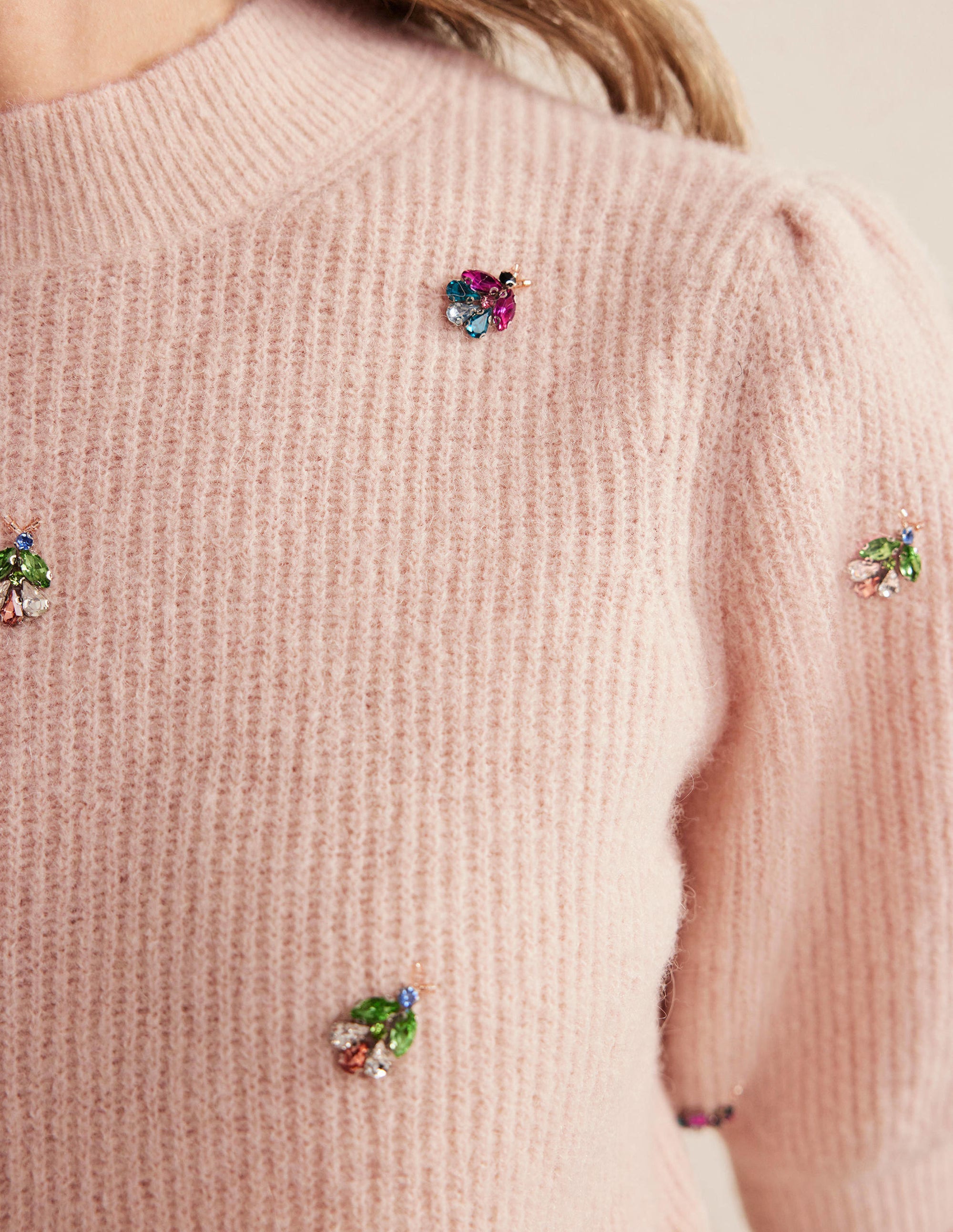 Verziertes flauschiges T-Shirt-Seilbraun - Image 2