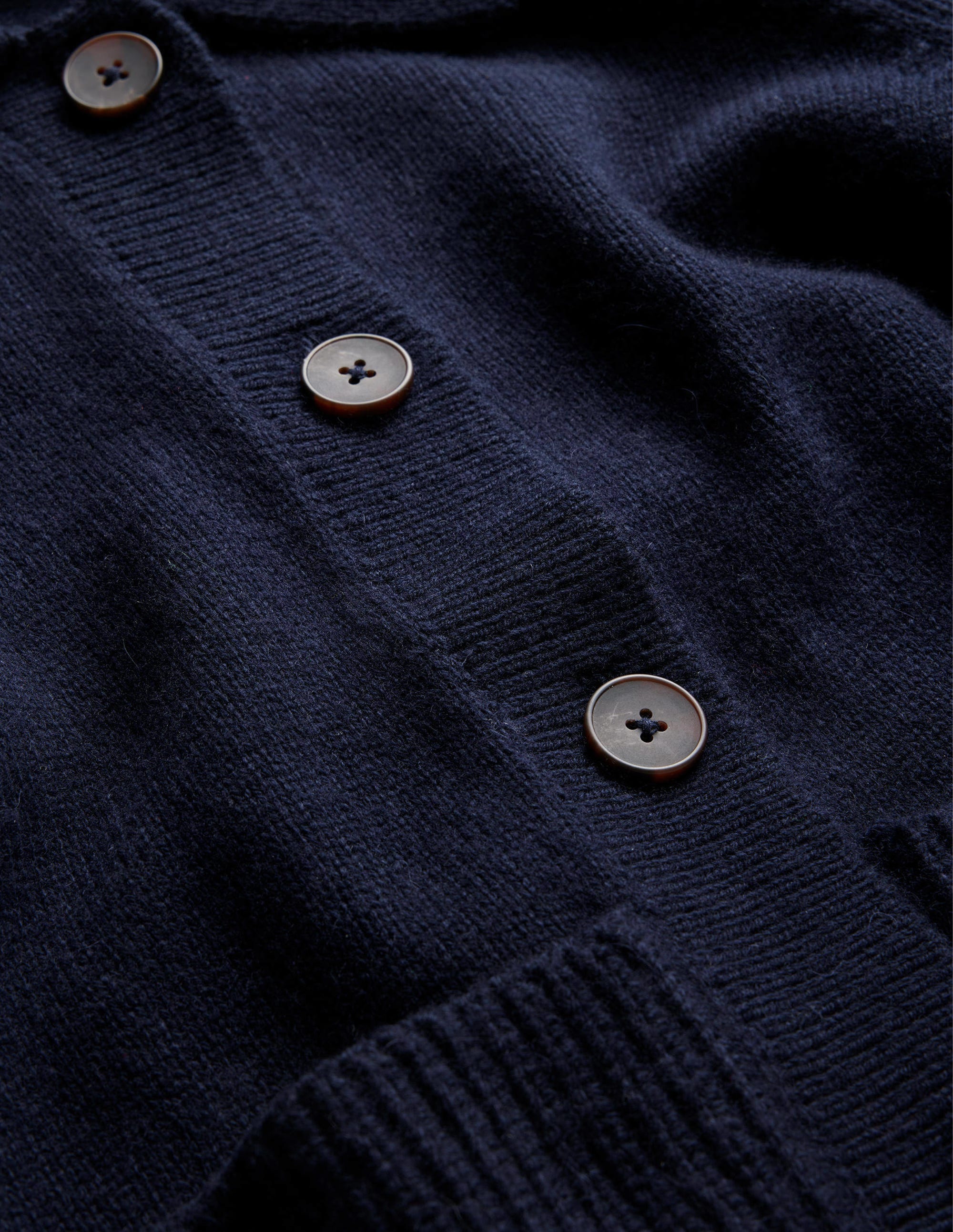 Cardigan mit Kragen-Marineblau - Image 6