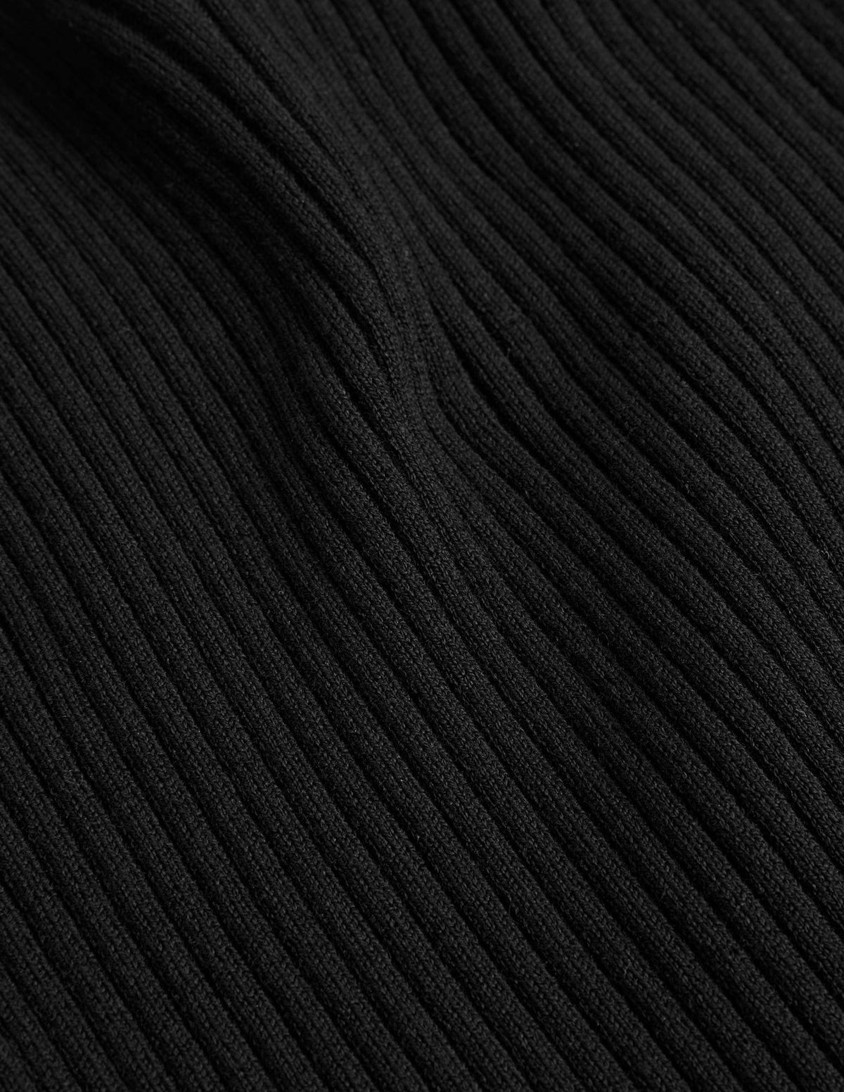 Ribbed Vest Top-Black - Image 6