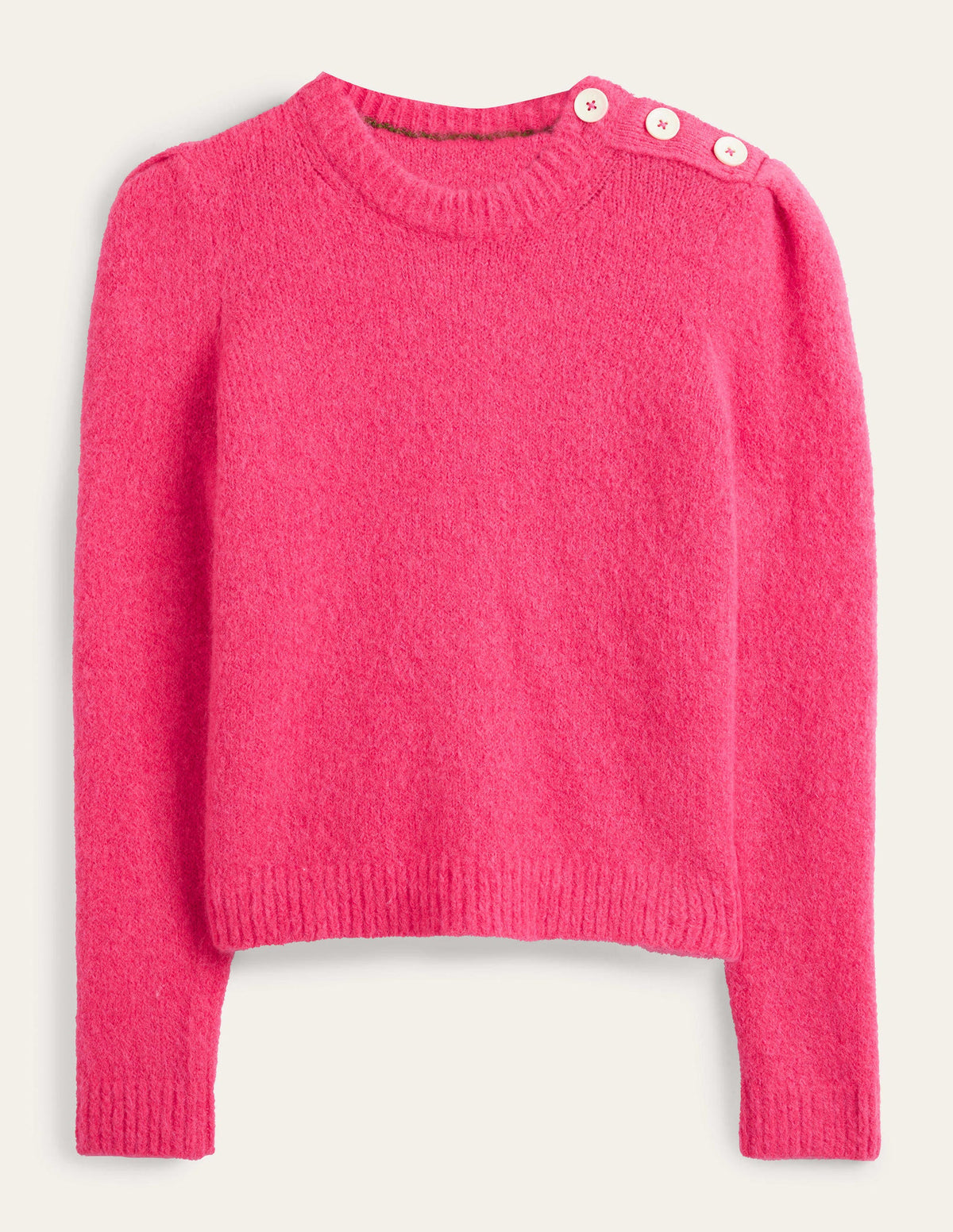 Pull avec boutons aux épaules-Rose virtuel - Image 5