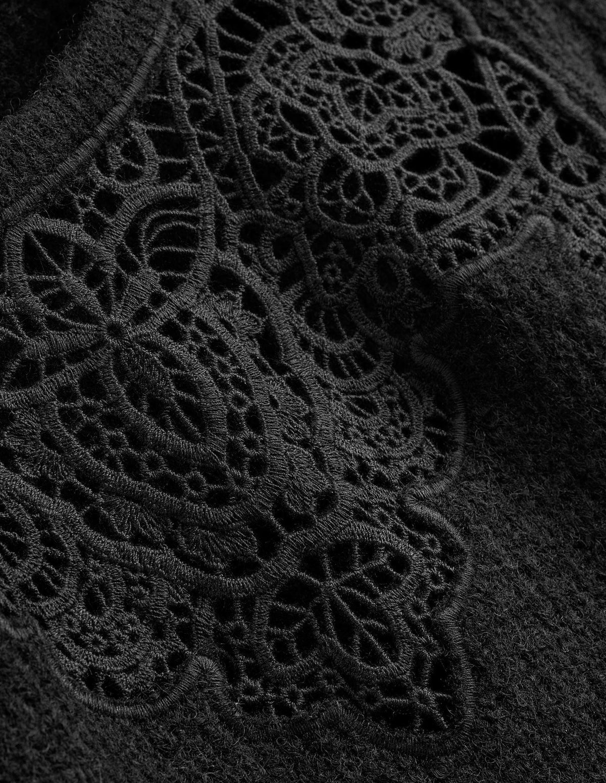 Bestickter Pullover-Schwarz - Image 6