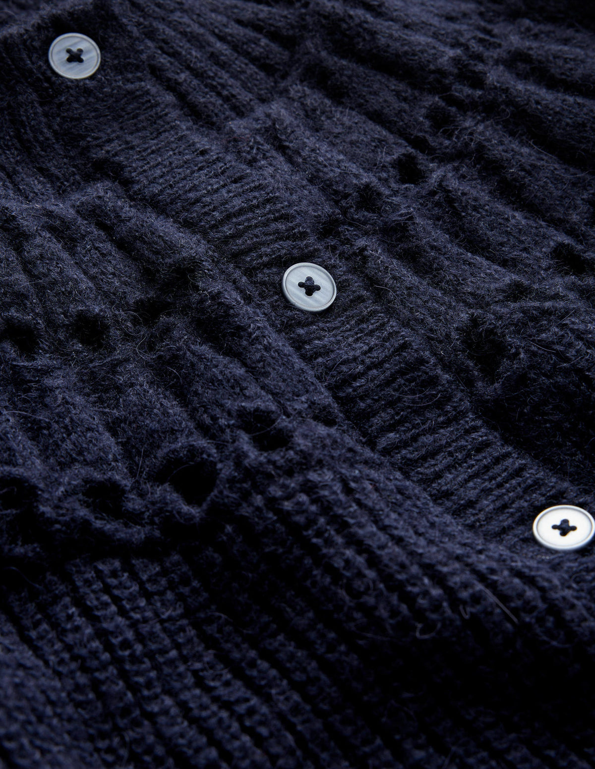 Cardigan mit hübschen Rüschen-Marineblau-6
