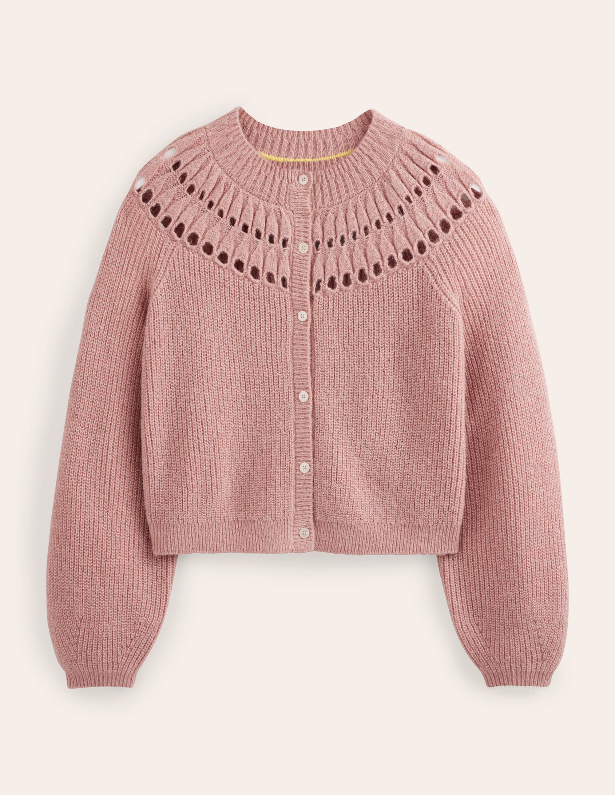 Cardigan mit hübschen Rüschen-Dahlien-Rosa - Image 2