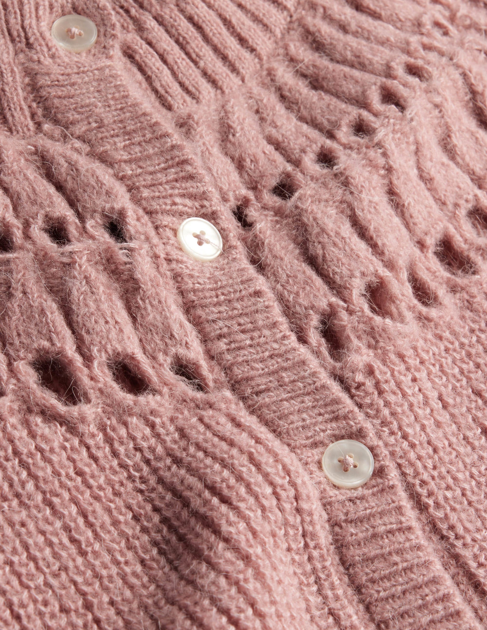 Cardigan mit hübschen Rüschen-Dahlien-Rosa - Image 3