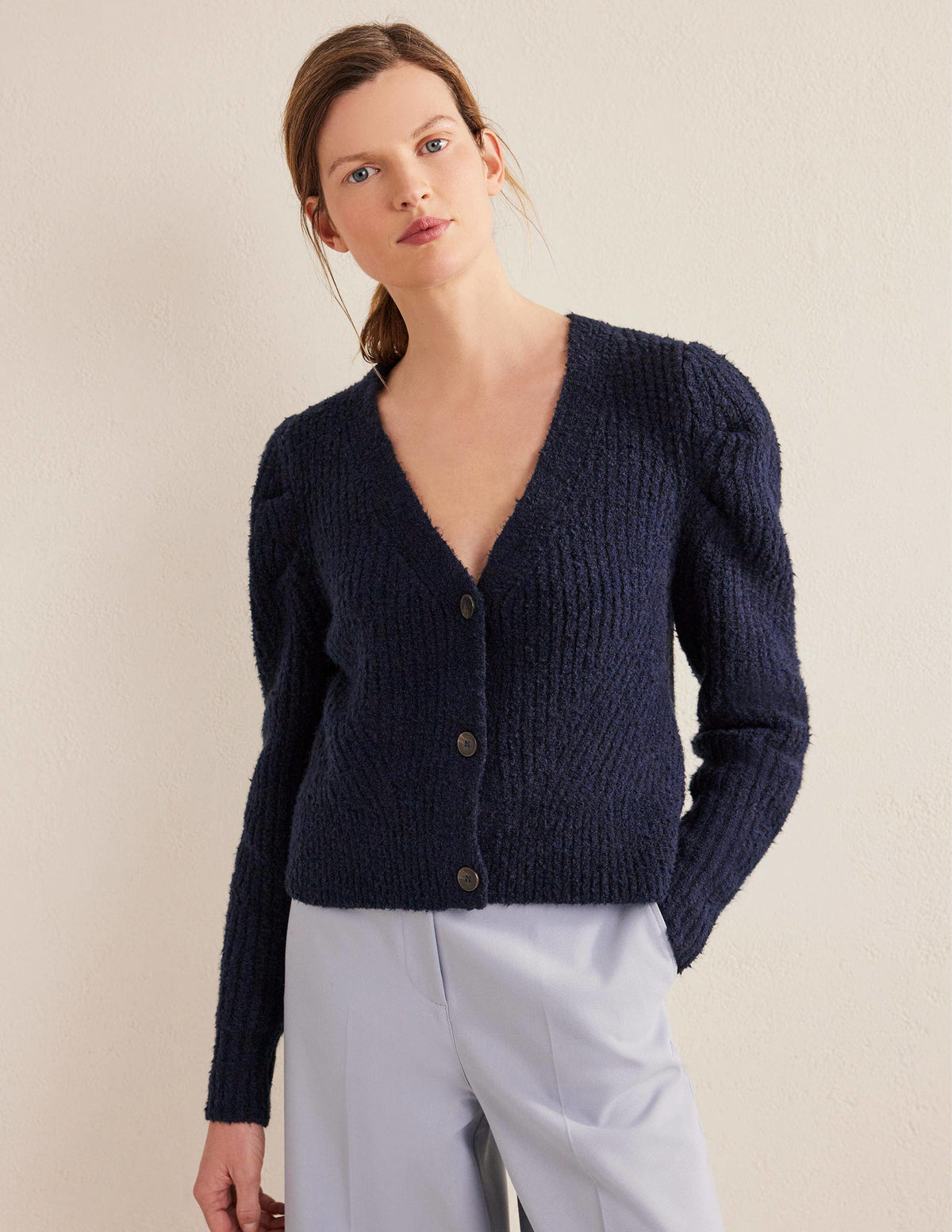 Engineered Rib Cardigan-Navy-4