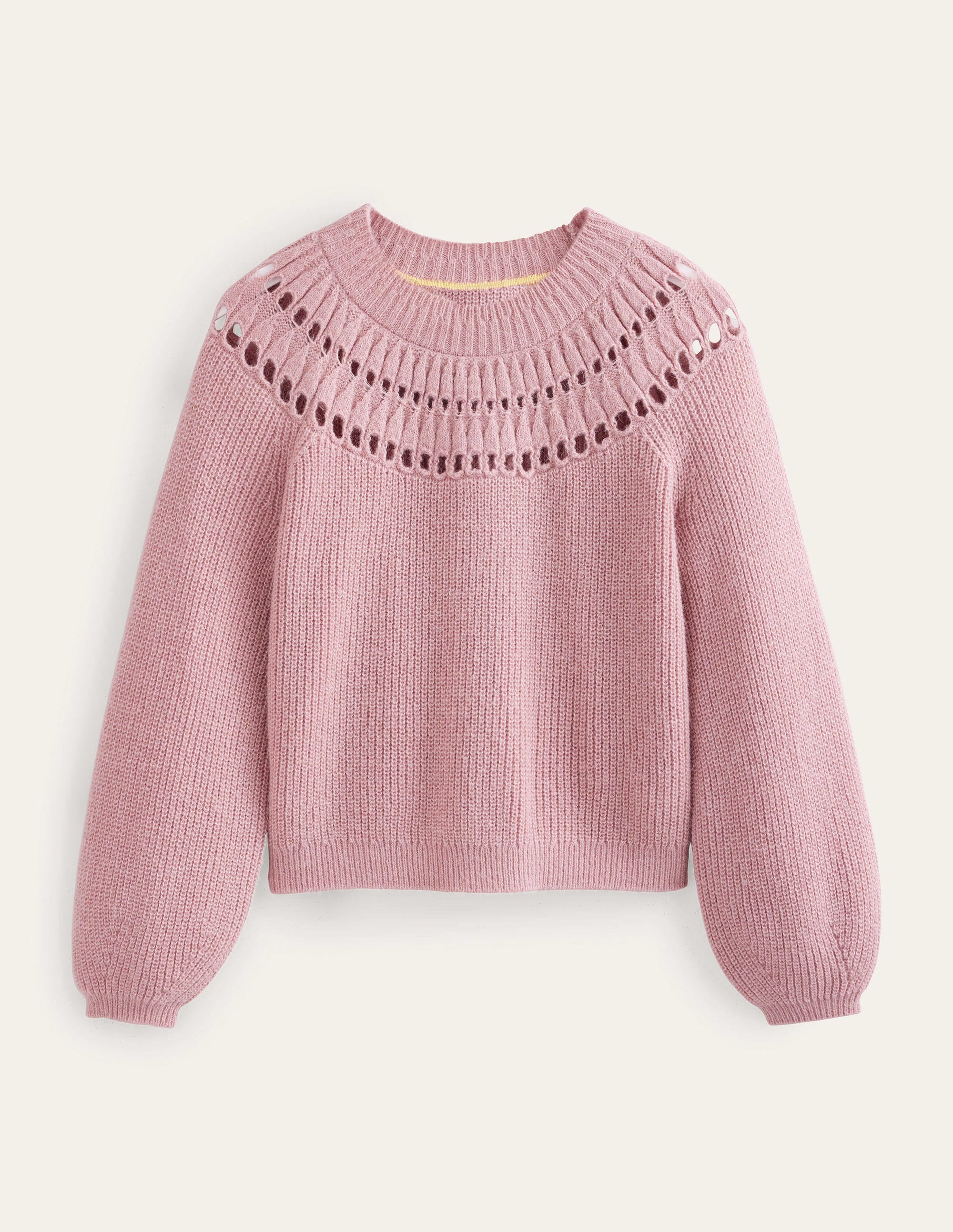 Pullover mit hübschen Rüschen-Dahlien-Rosa - Image 2