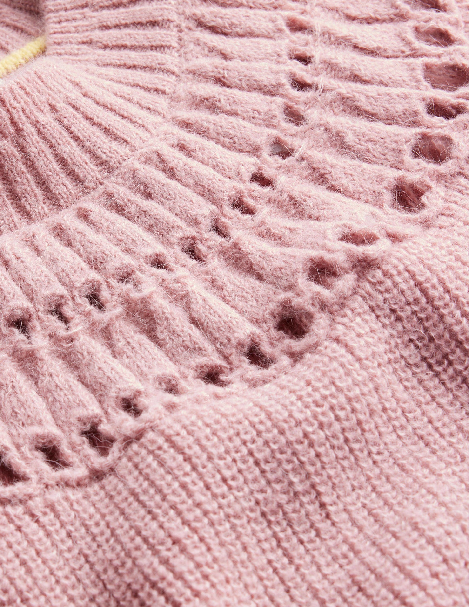 Pullover mit hübschen Rüschen-Dahlien-Rosa-3