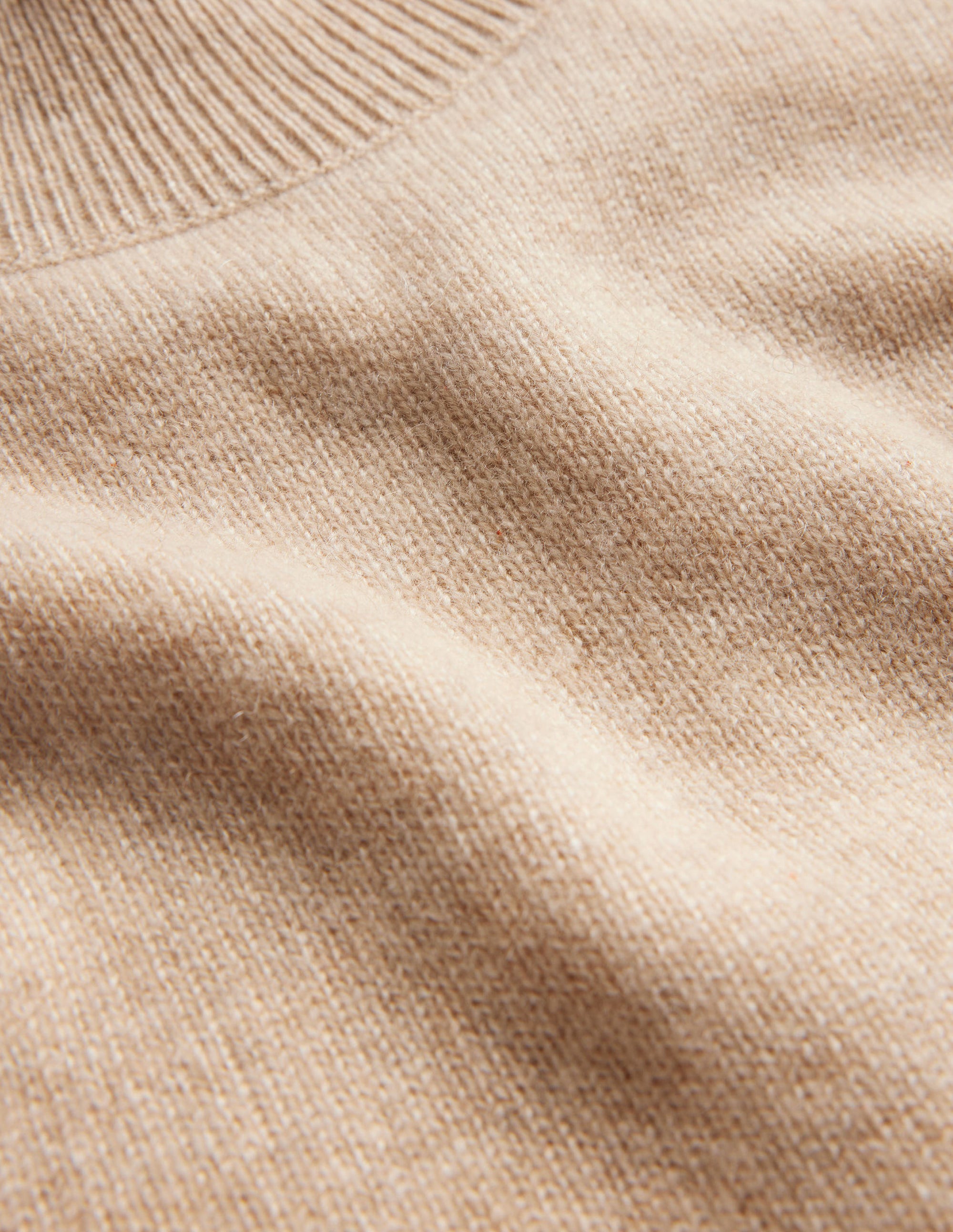Kaschmirpullover mit Stehkragen-Mausbraun Melange - Image 7