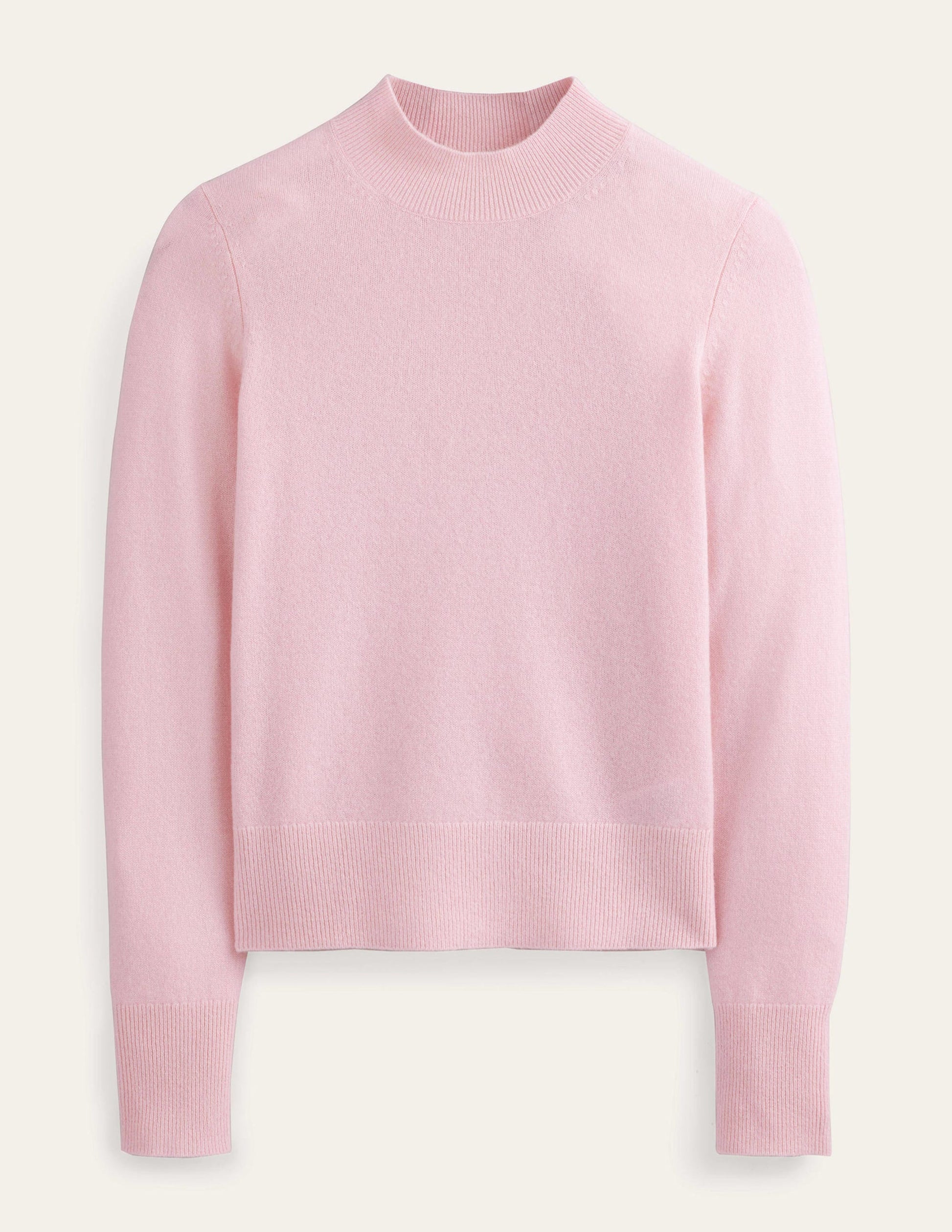 Kaschmirpullover mit Stehkragen-Marshmallow-Rosa-5