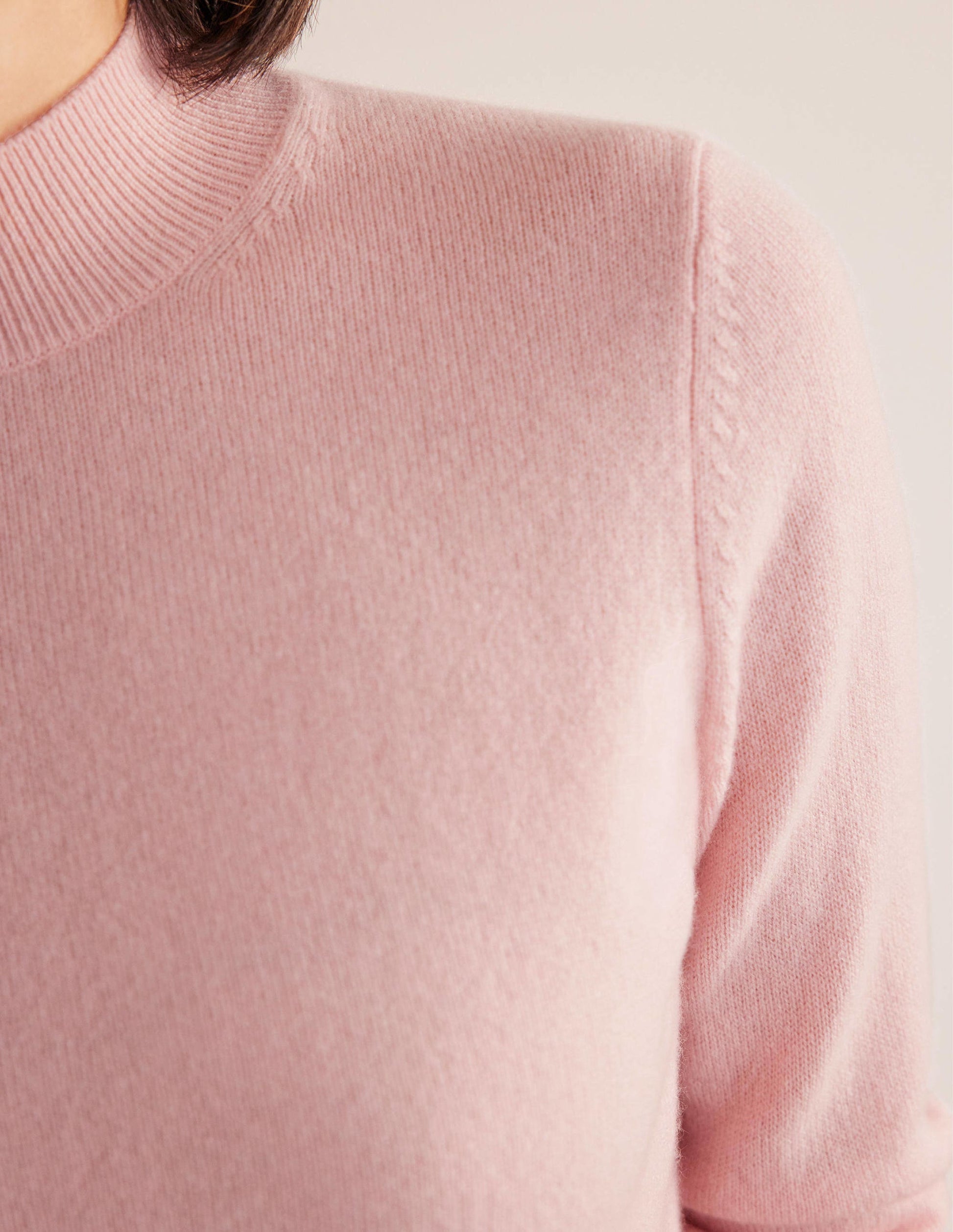 Kaschmirpullover mit Stehkragen-Marshmallow-Rosa-2