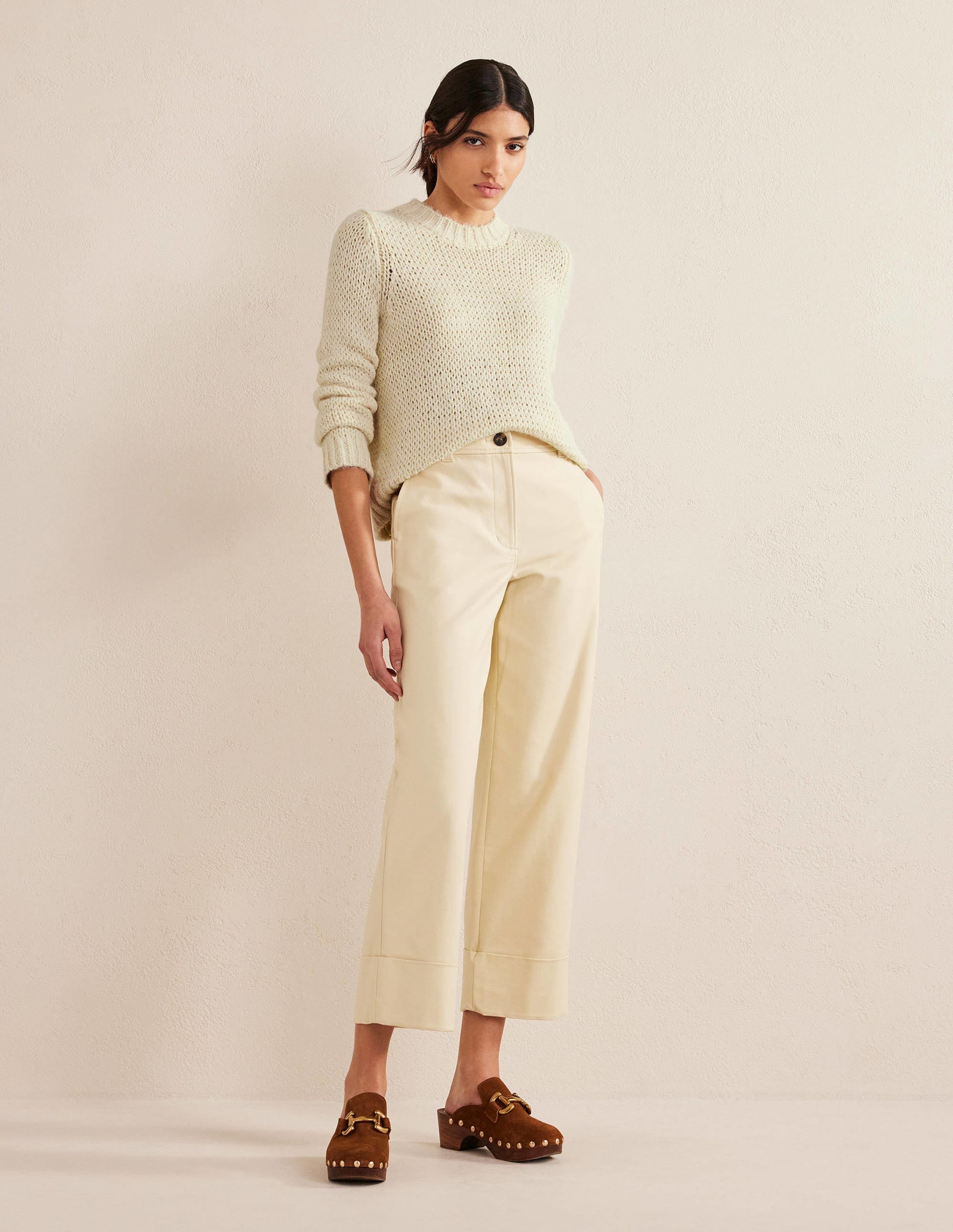 Pullover mit offenen Maschen-Warmes Naturweiß - Image 4