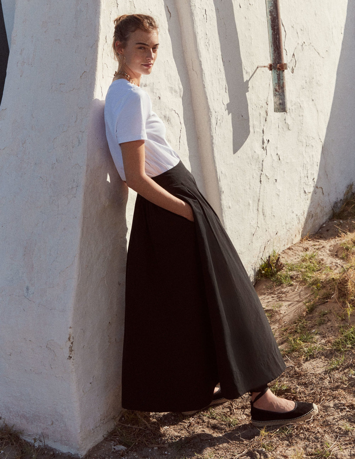Geripptes Tanktop mit Rundhalsausschnitt-Steingrau - Image 7