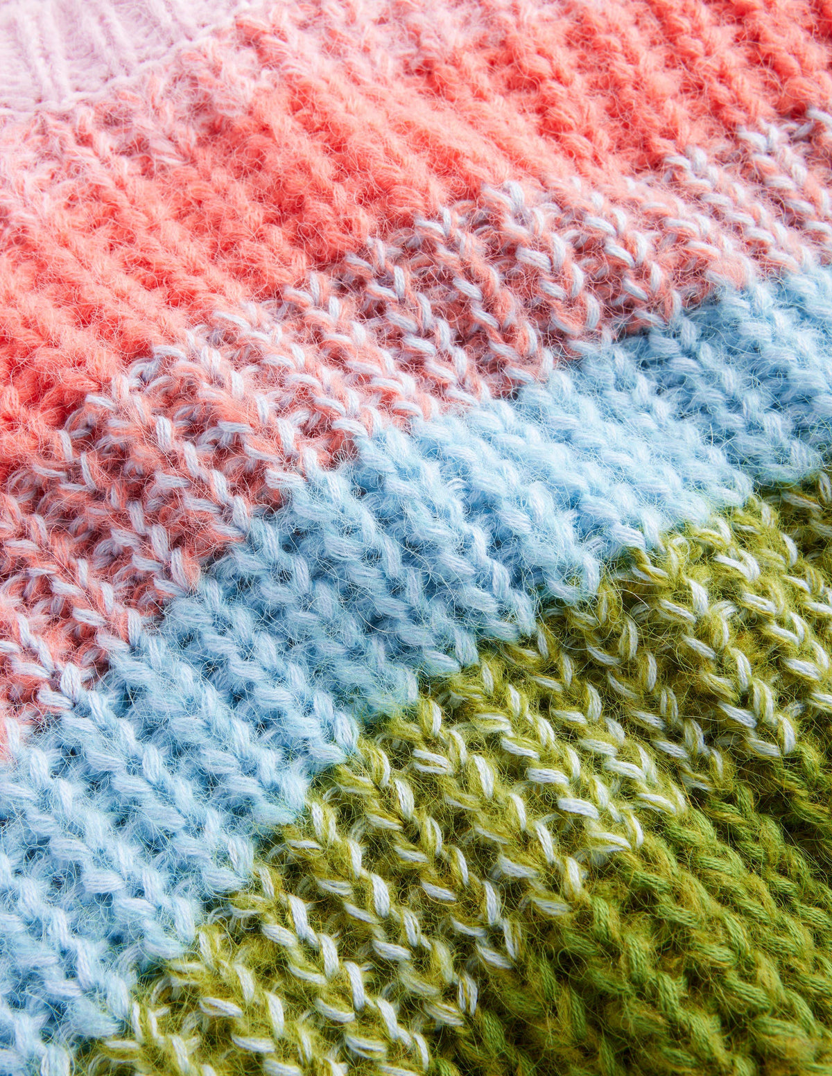 Gerippter Raglanpullover-Regenbogenfarben, Gestreift - Image 6