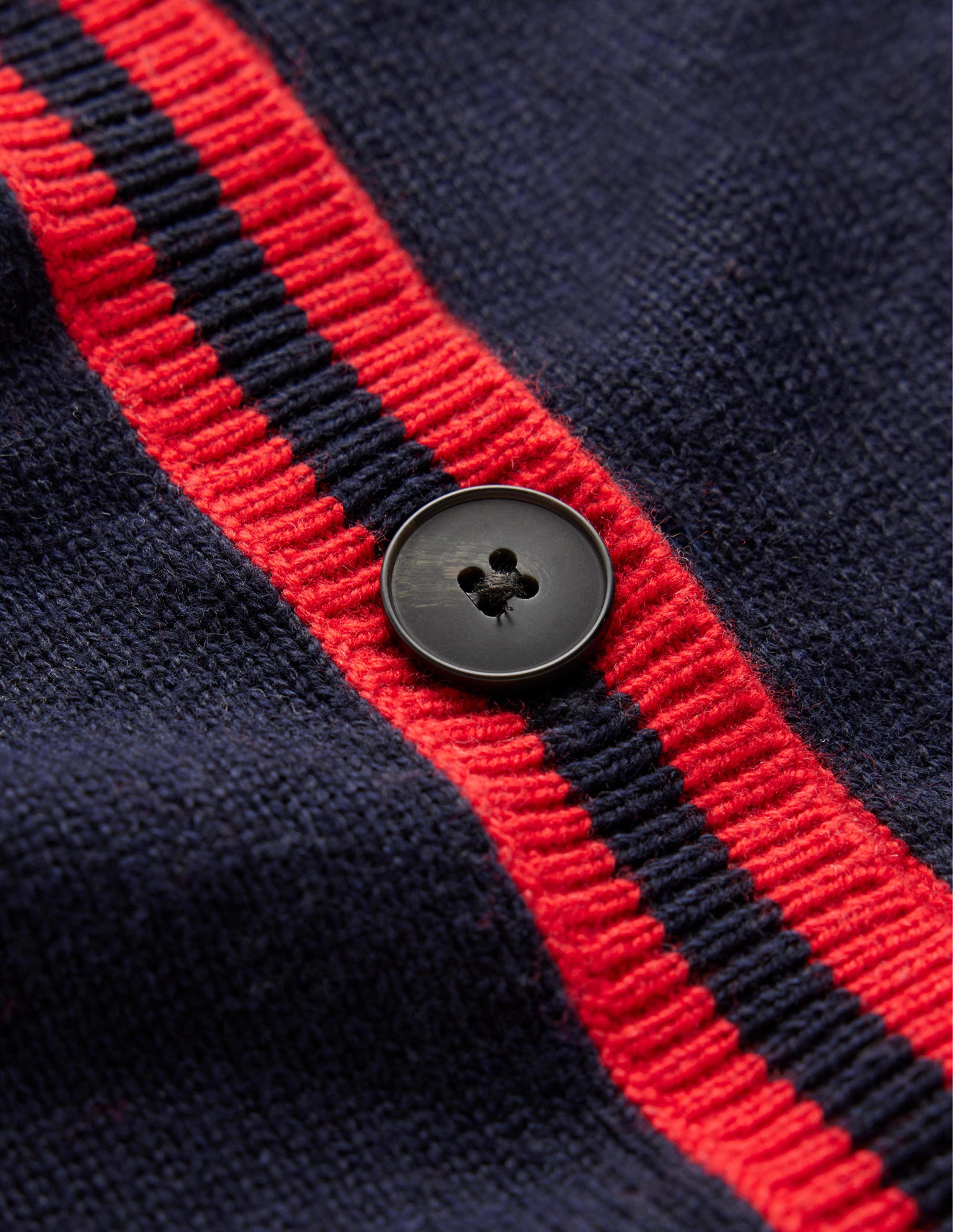 Cecily Pullover mit Knöpfen am Rücken-Marineblau, Markenstreifen - Image 6