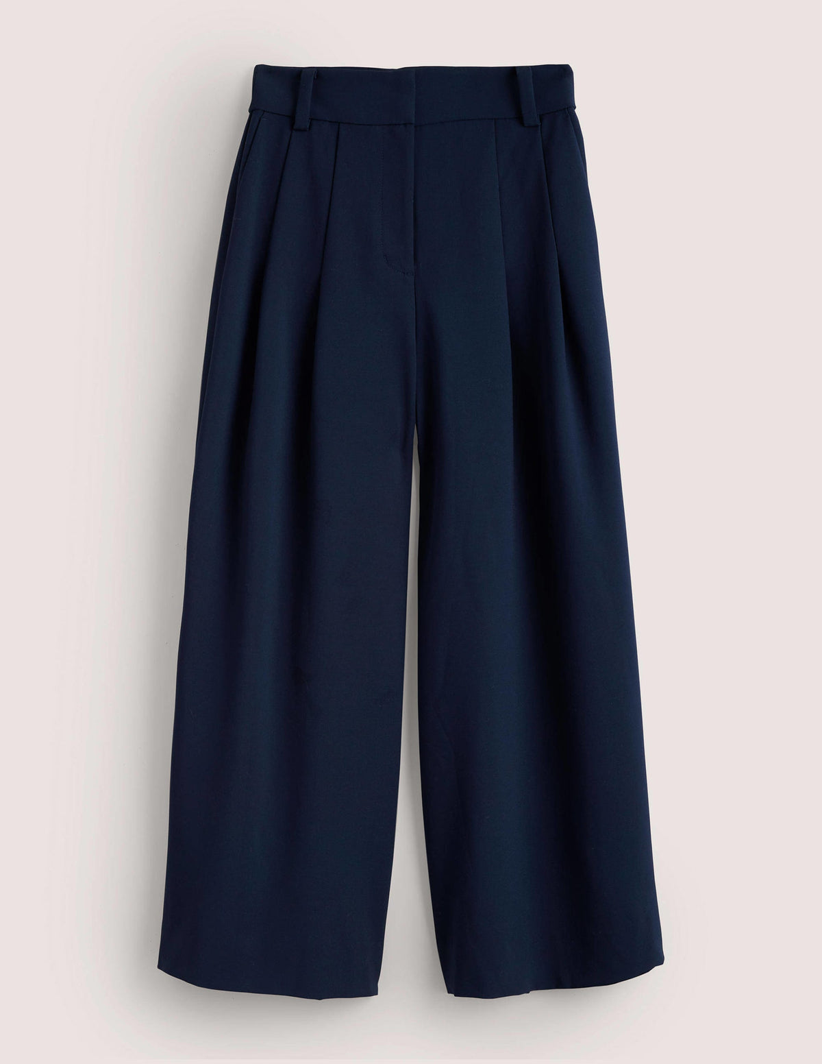 Hoch geschnittene Culotte-Marineblau-6