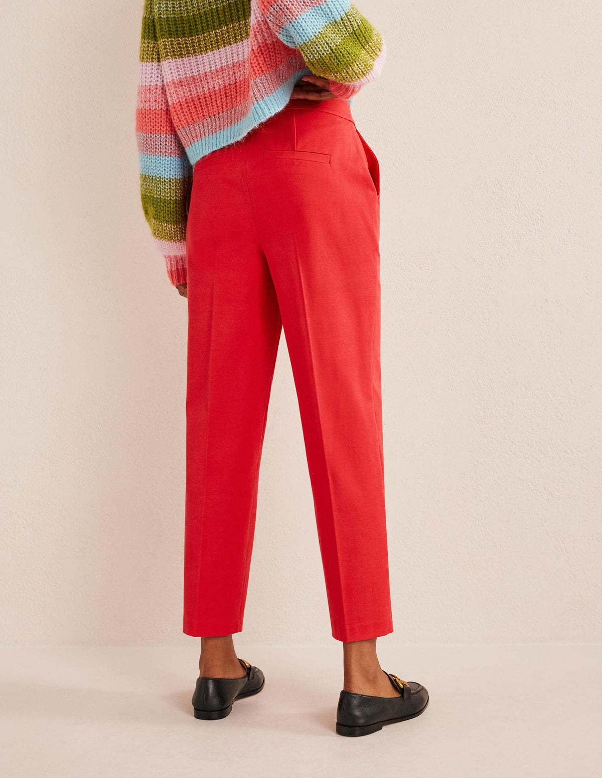 Pantalon droit en bi-stretch-Camélia - Image 3