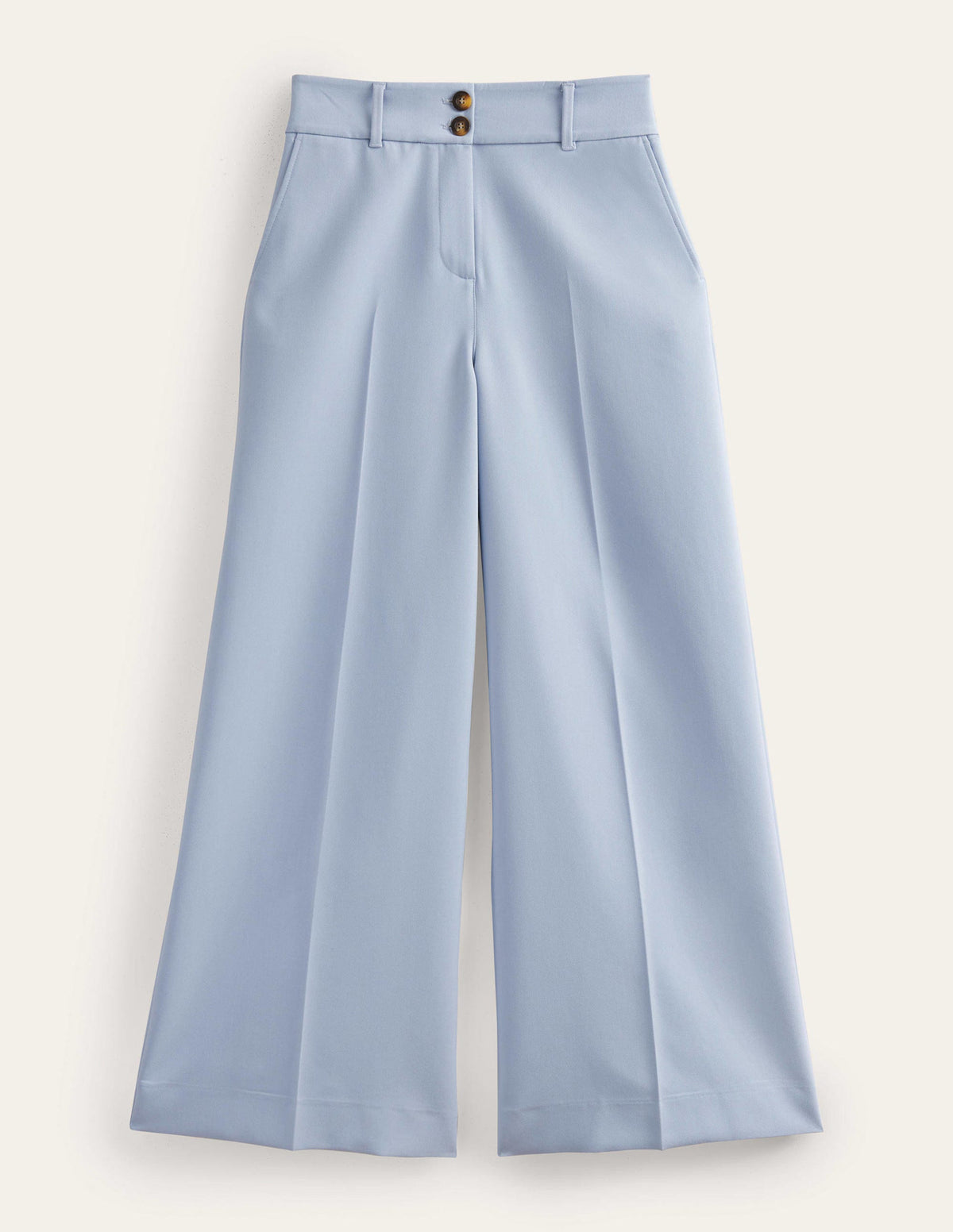 High Rise Wide Leg Trousers-Blue Blizzard - Image 7