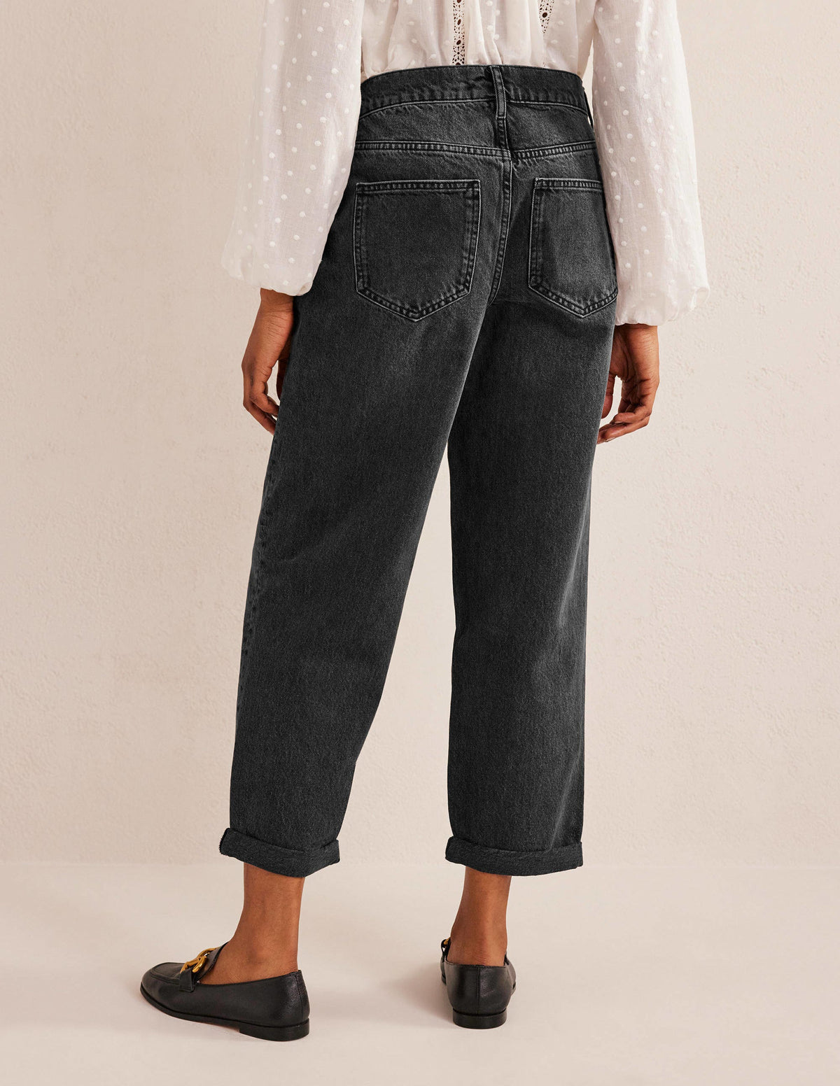 Boyfriend Jeans-Black-3