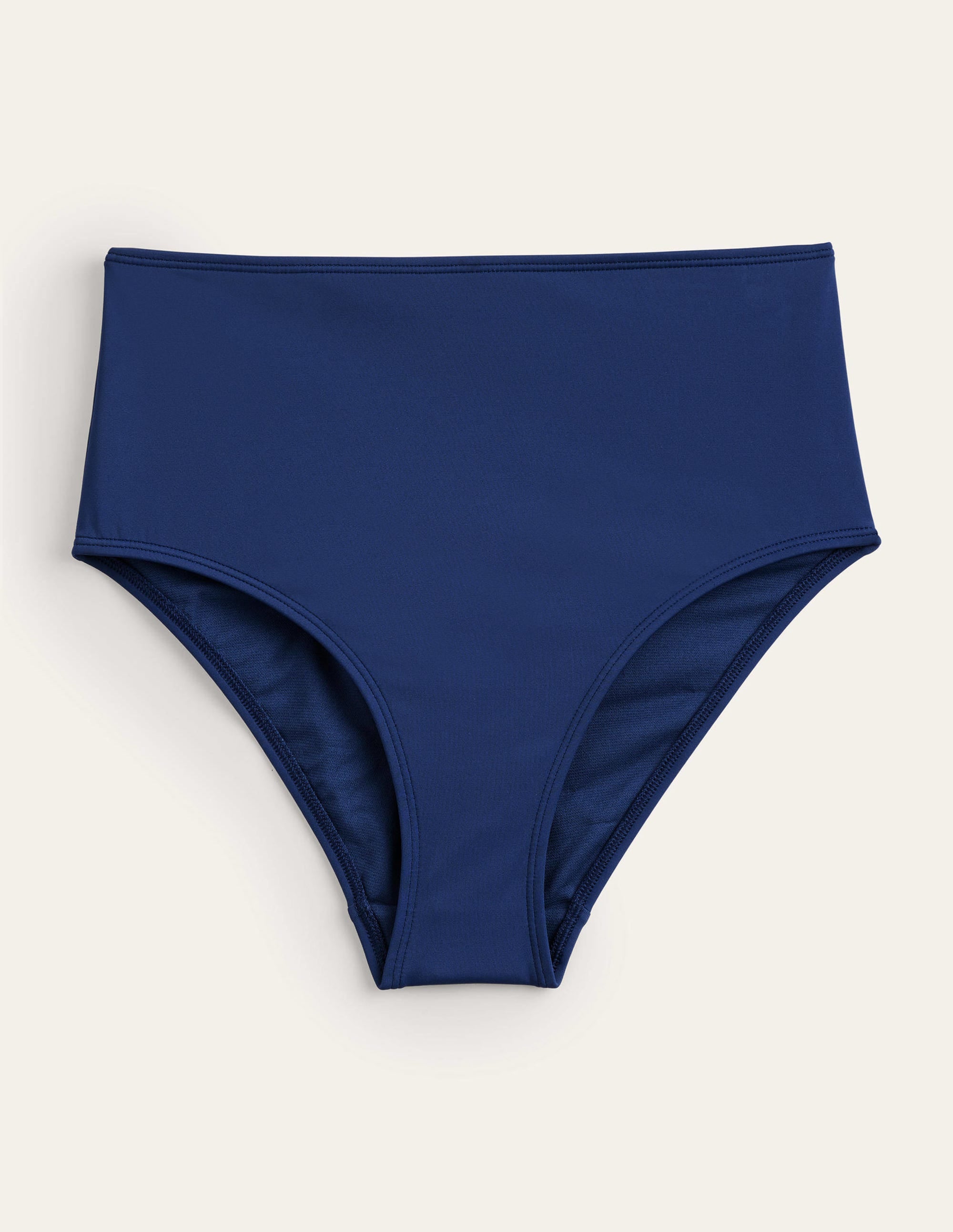 High Waisted Bikini Bottoms-French Navy - Image 5