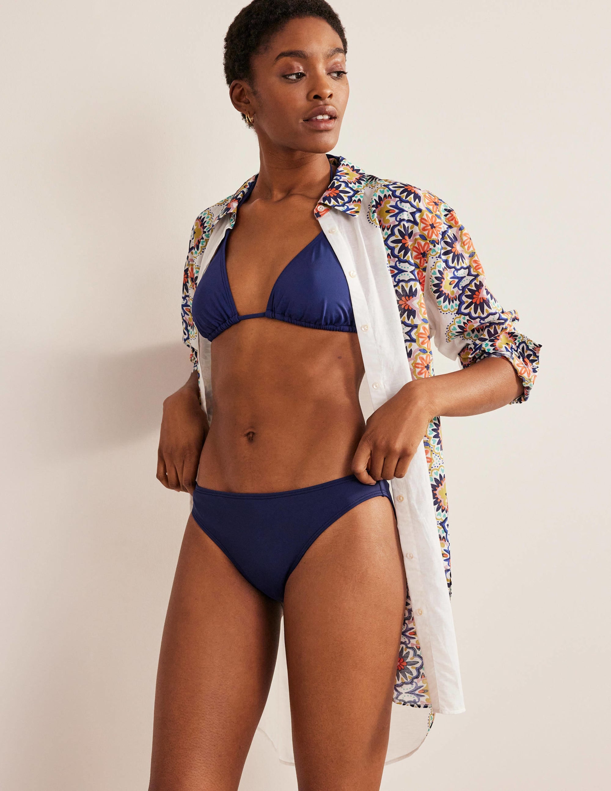 Klassische Bikinihose-Aqua Marine Marl - Image 5