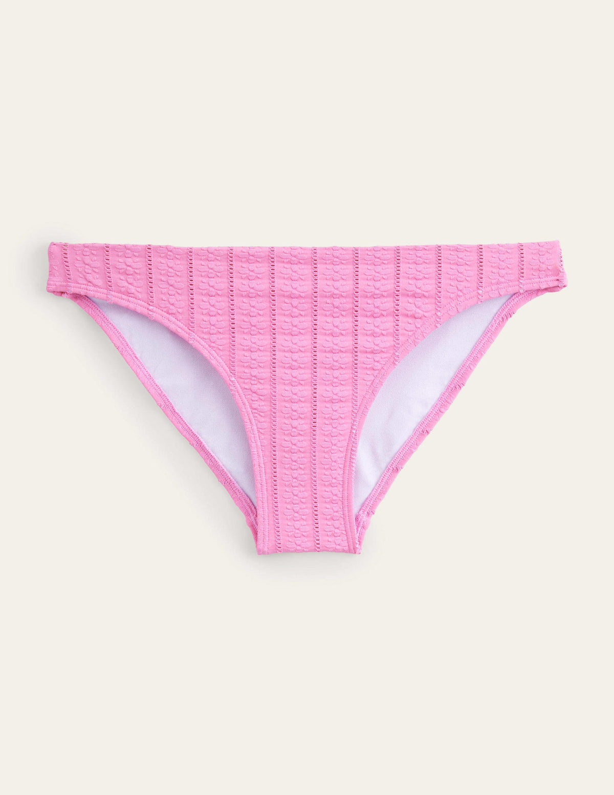 Klassische Bikinihose-Zuckerwattenrosa, Strukturiert-5