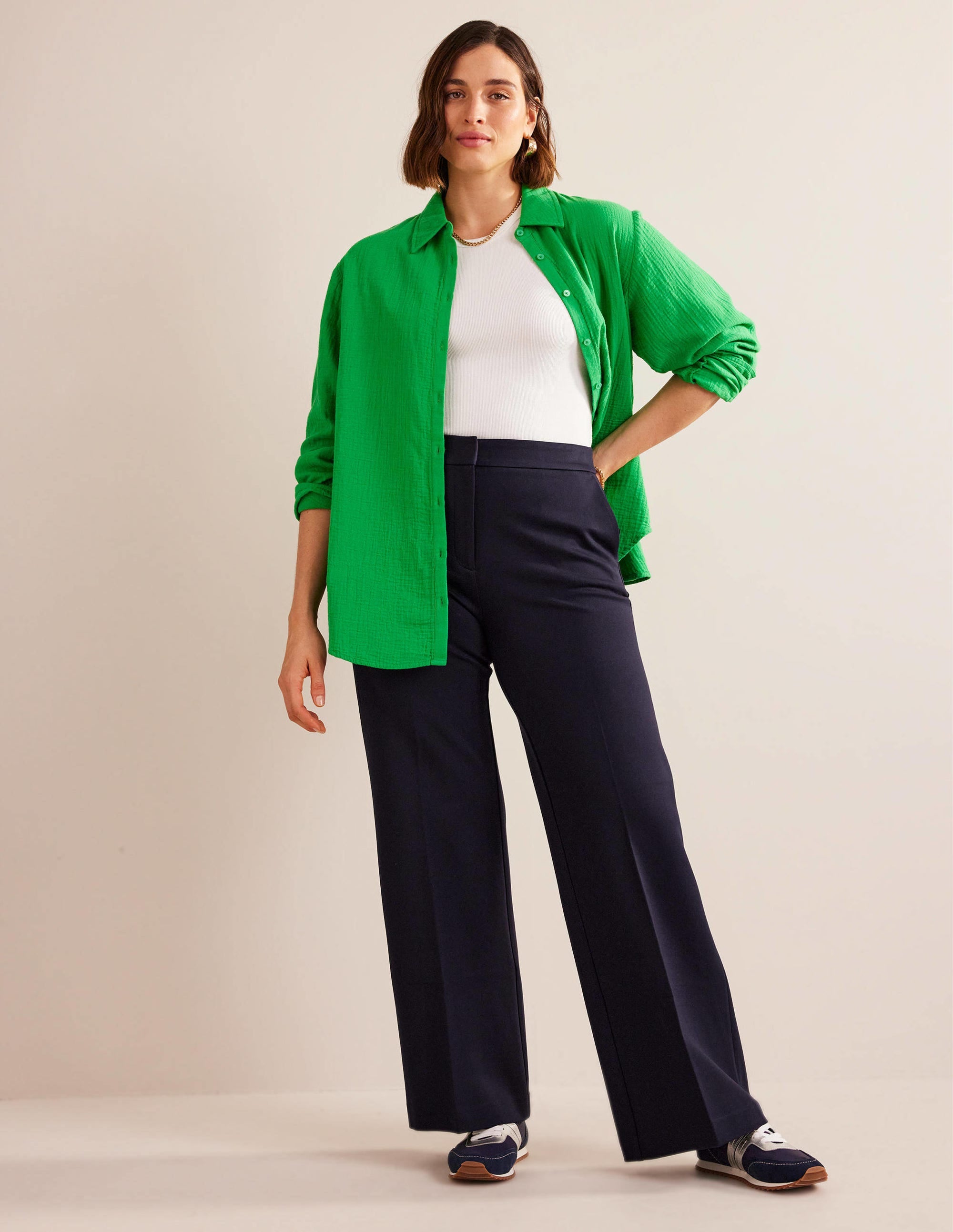 Westbourne Ponté-Hose-Aqua Marine Marl - Image 5
