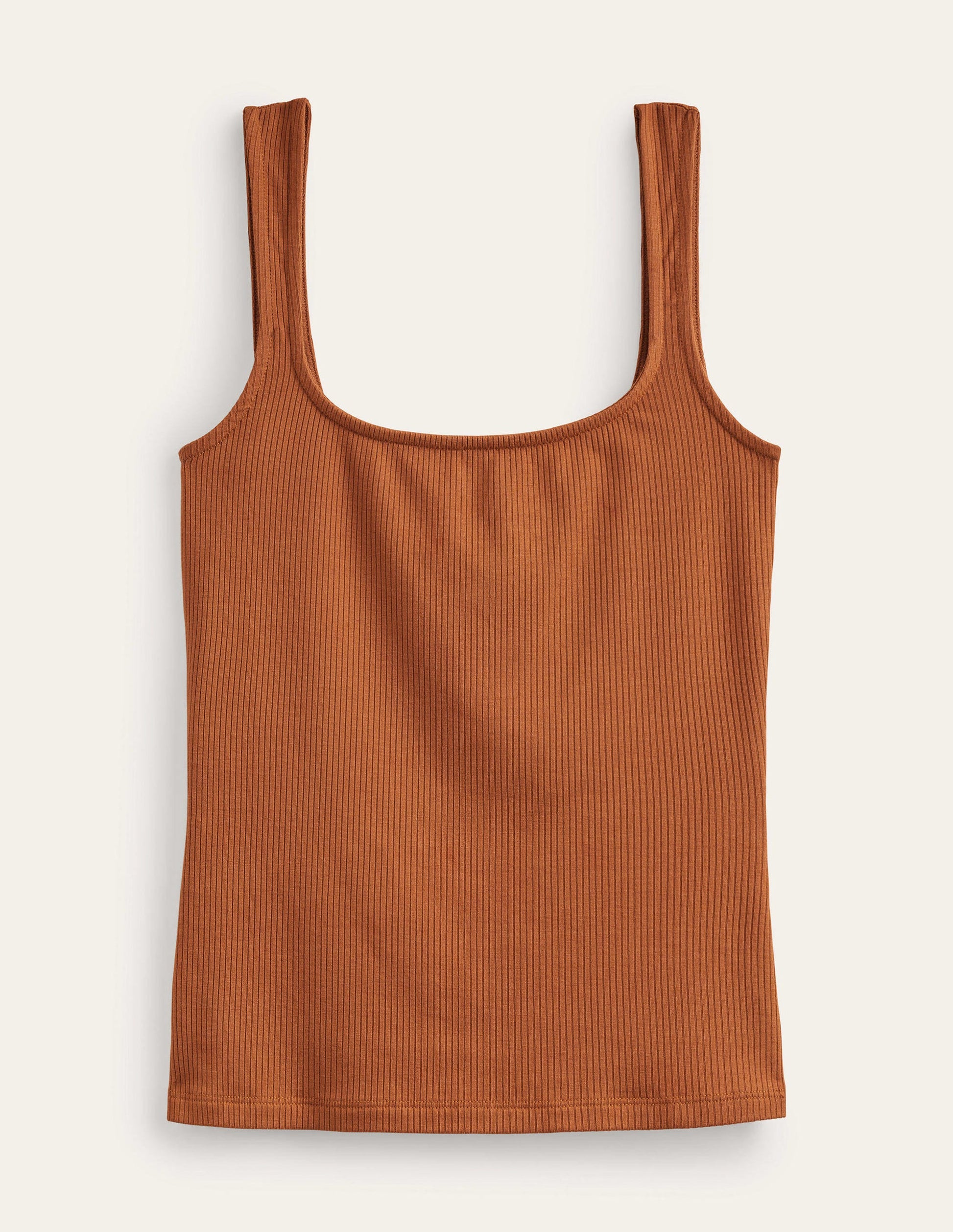 Soft Ribbed Vest-Pumpkin-6