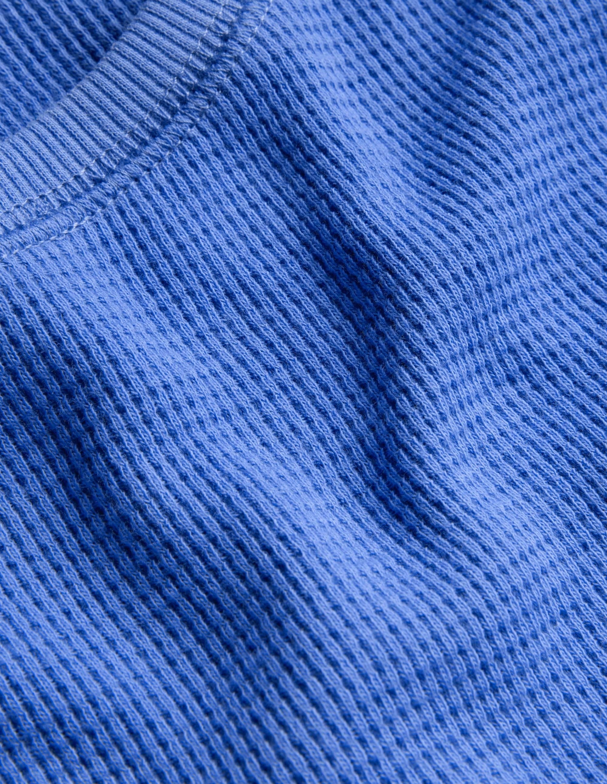 Oberteil mit Waffelstruktur-Nebelblau - Image 3