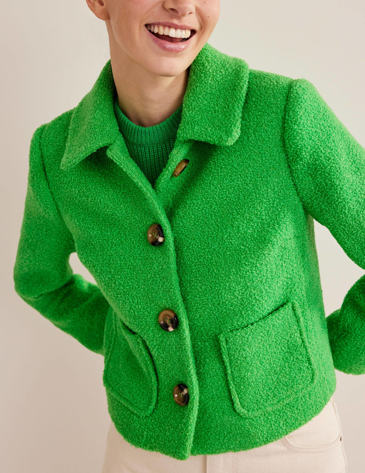 Veste courte Rye-Vert iguane-2