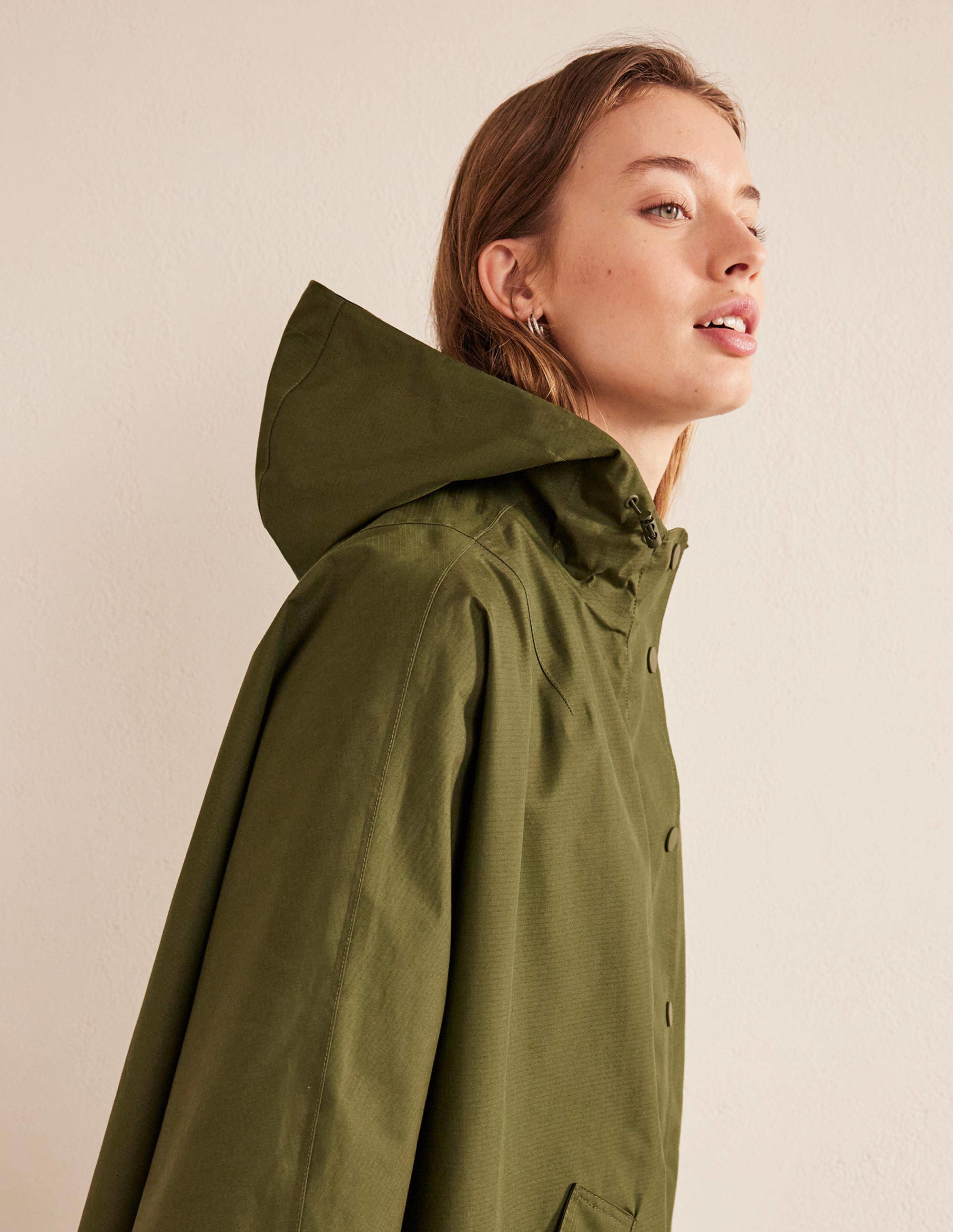 Wasserdichter Cape-Mantel-Khaki - Image 2