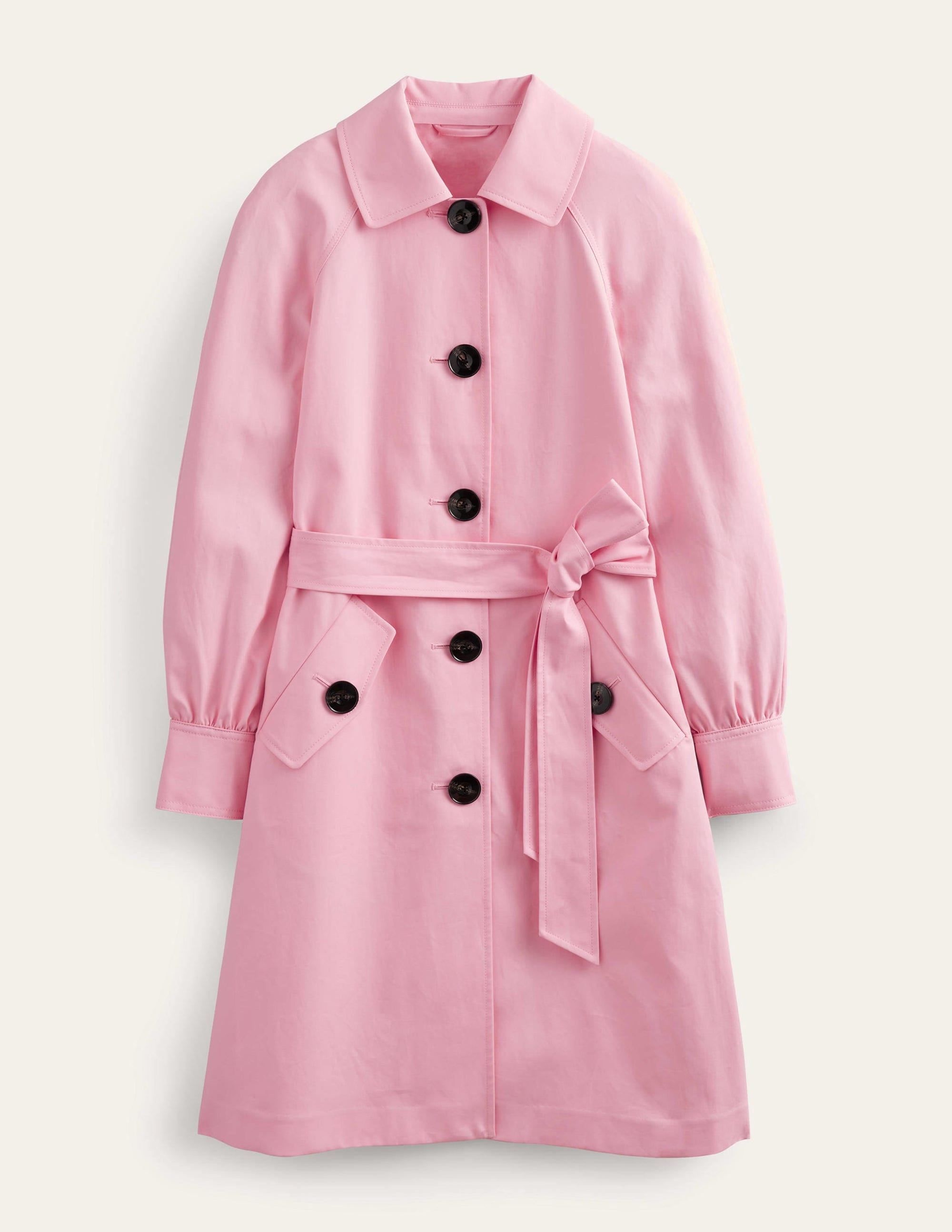 Trenchcoat mit Gürtel-Rosa - Image 5