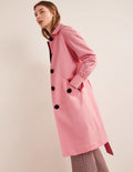 Trenchcoat mit Gürtel-Rosa