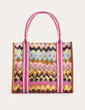 Tilda Canvas-Tragetasche-Bunt, Ikat