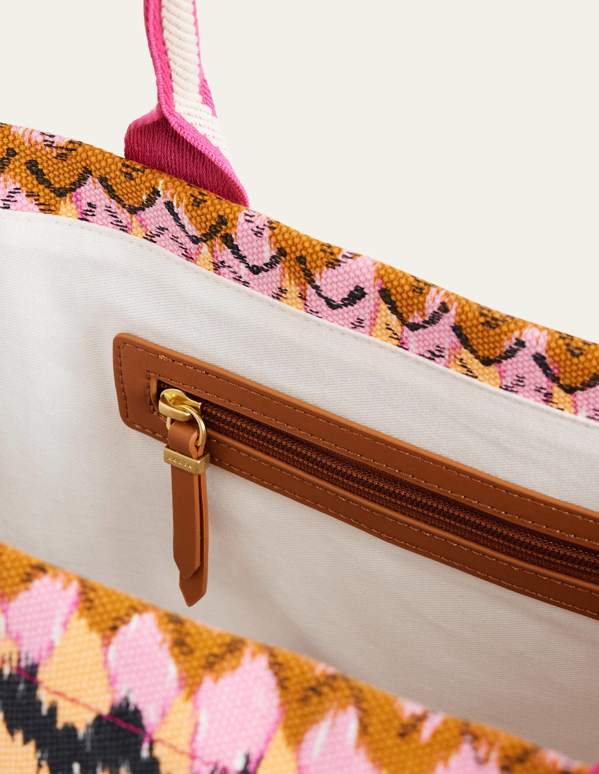 Tilda Canvas-Tragetasche-Bunt, Ikat - Image 3
