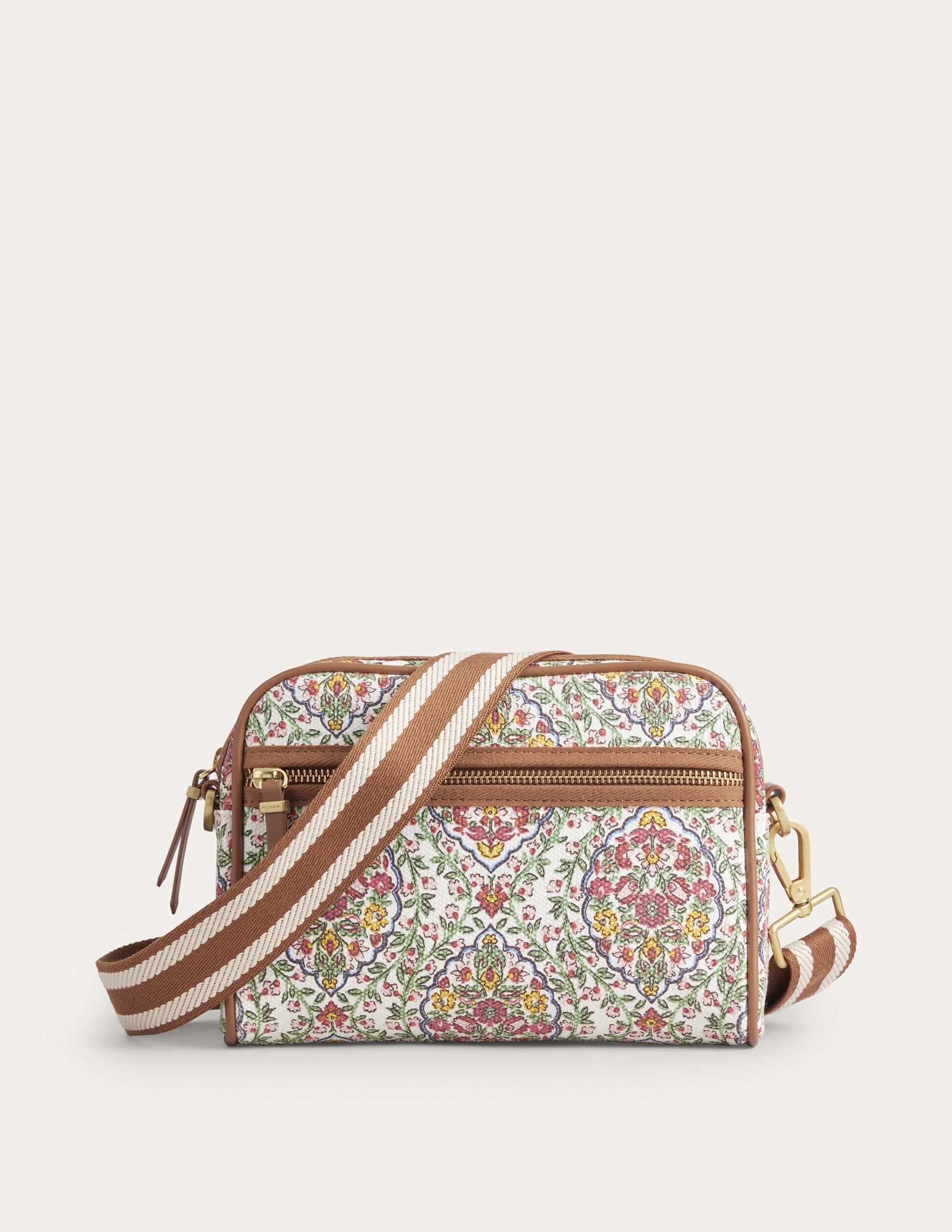 Canvas Cross-Body Bag-Multi Vine, Terrace - Image 3