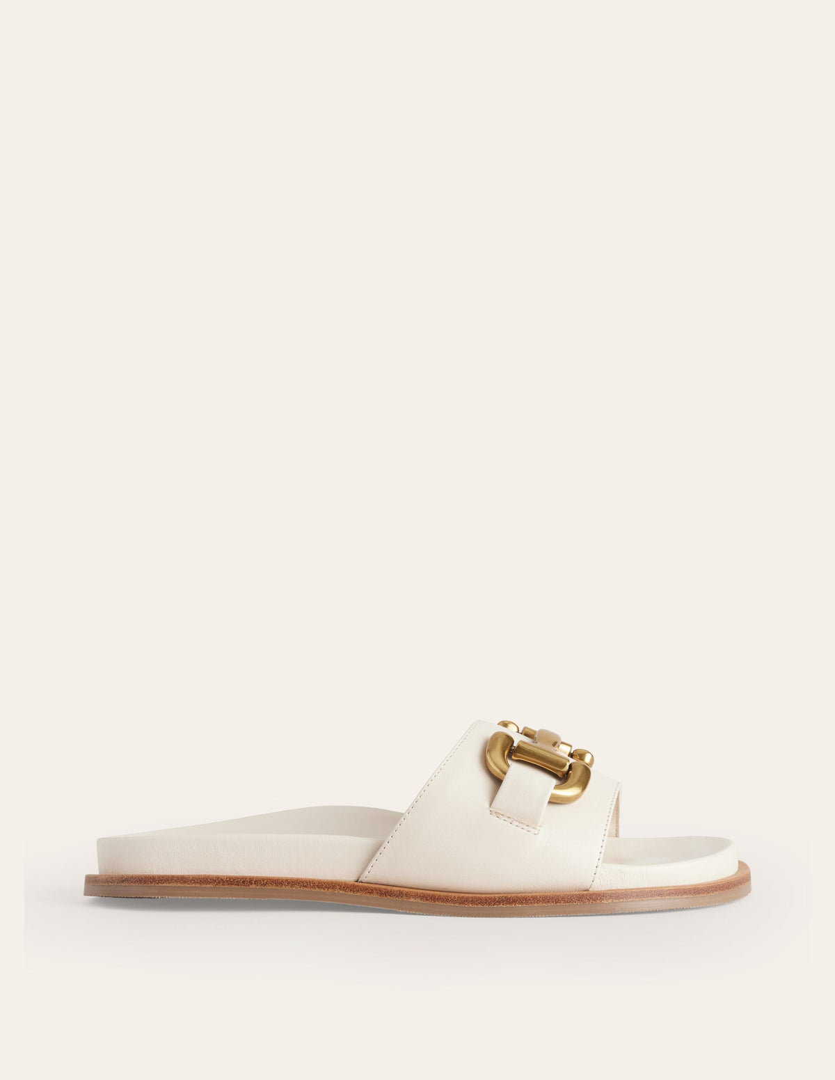 Iris Pantoletten mit Trensendetail-Beige-2