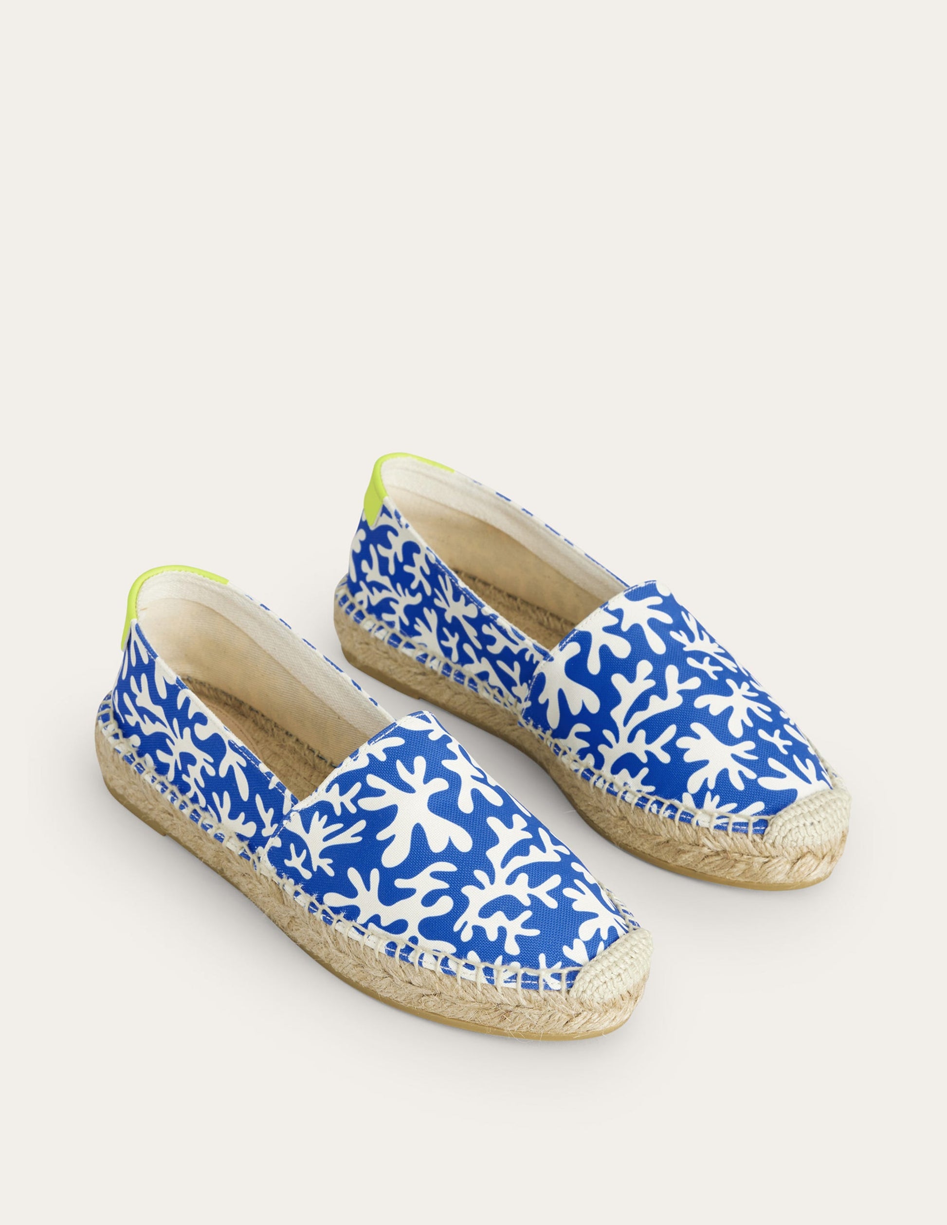 Klassische Espadrilles mit flacher Sohle-Marokkoblau-3